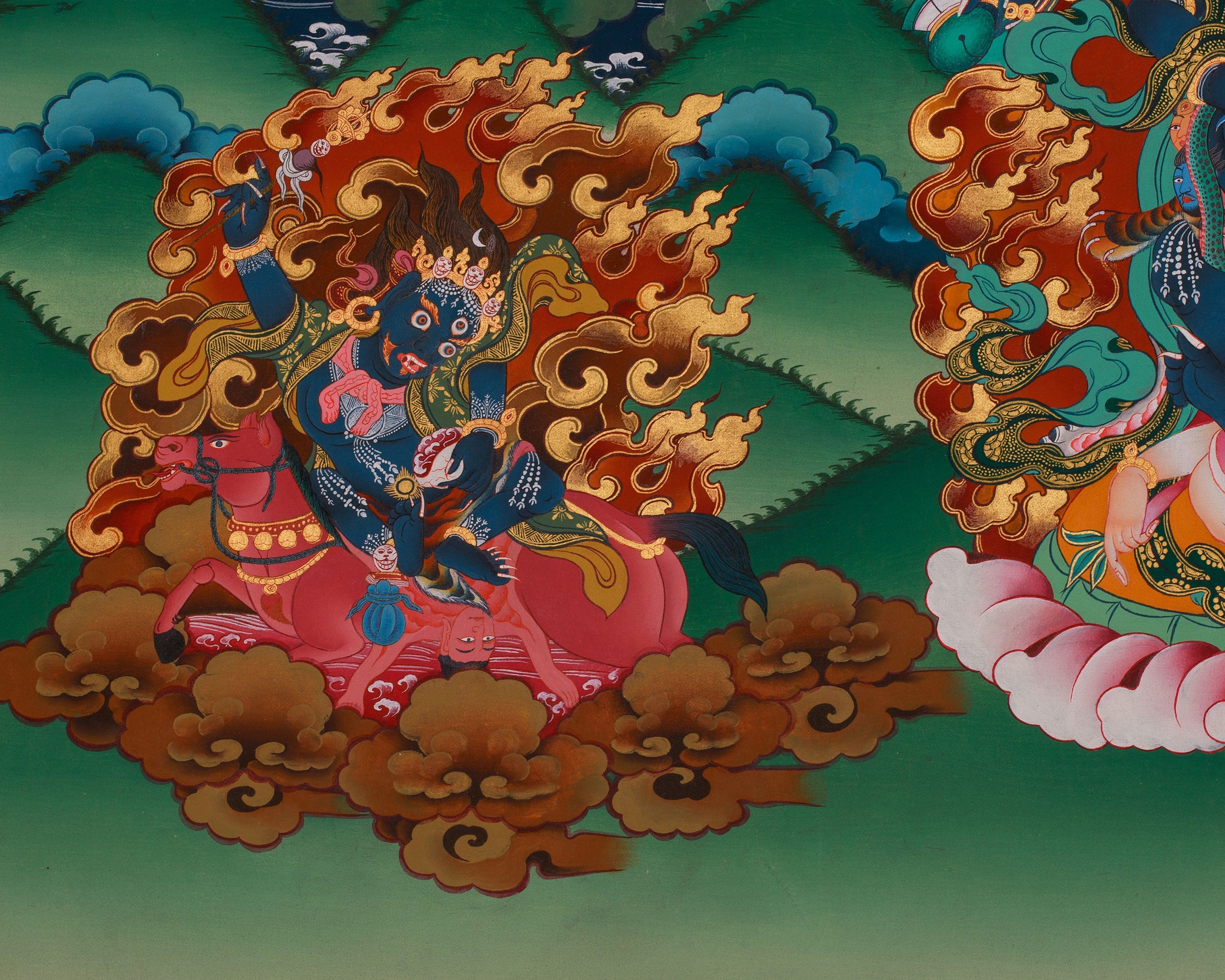 Traditional Thangka of Guhyasamaja | Symbolizing Wisdom and Power