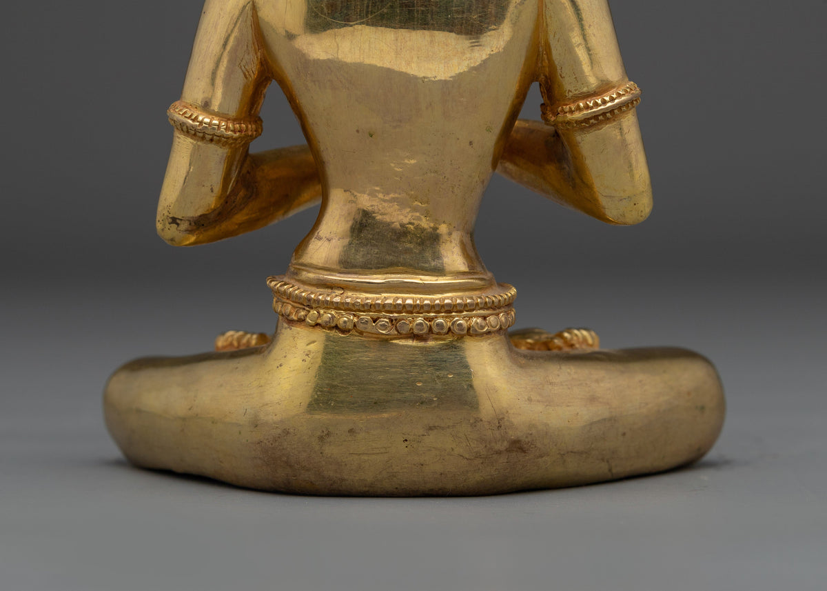 Golden Cosmic Buddha Vairocana Statue |  Buddhist Spiritual Artwork