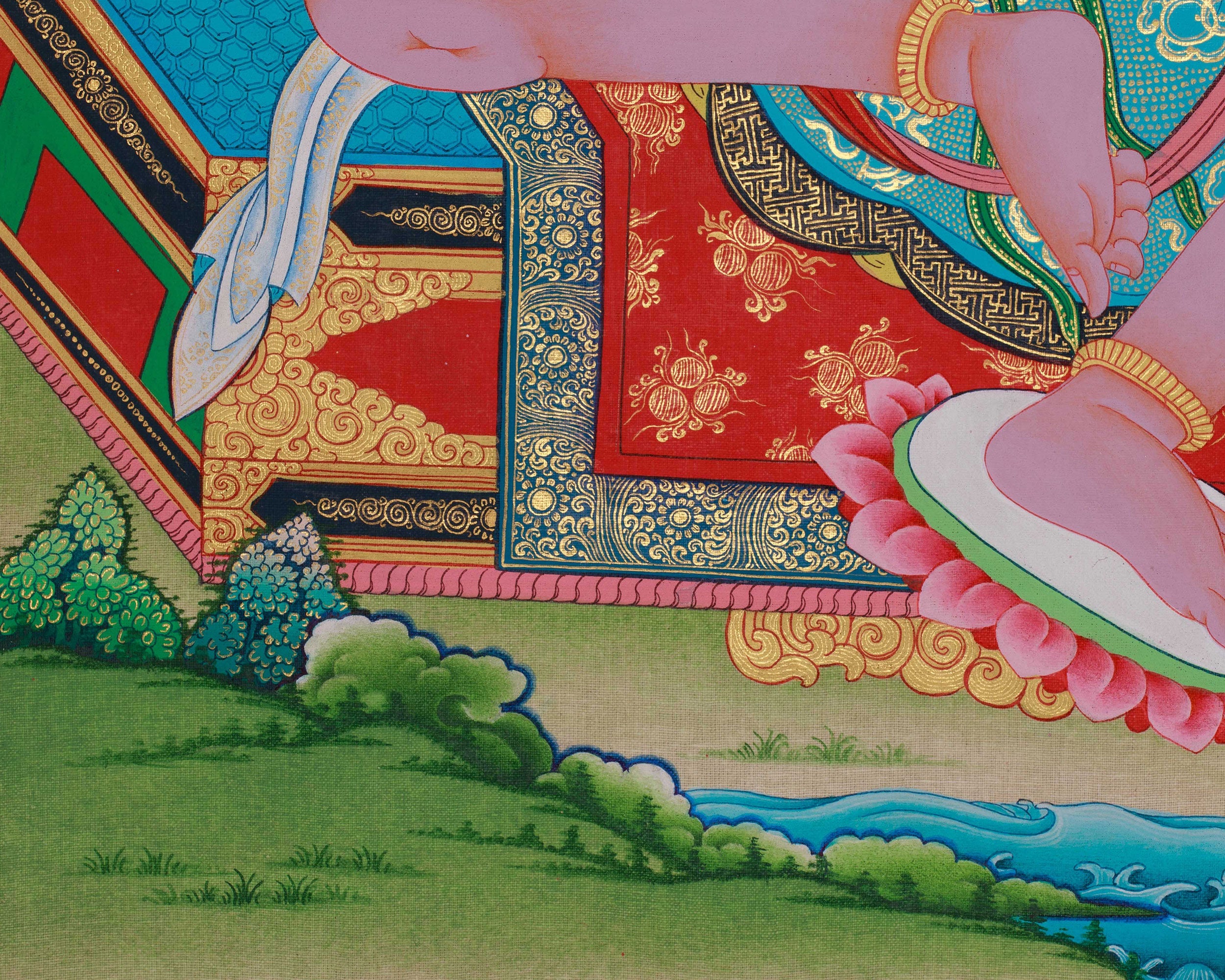 Tilopa Mahasiddha Thangka | Hand Painted Buddhist Master Art