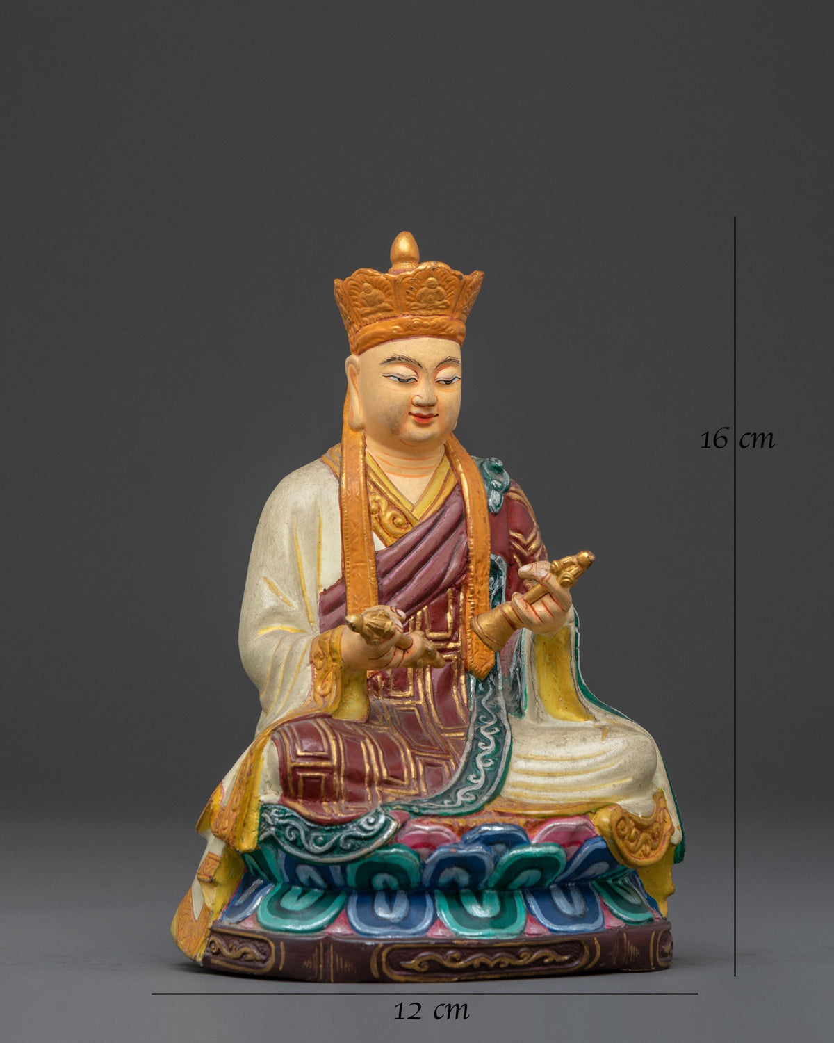 Traditional Karmapa Statue | Sacred Tibetan Buddhist Artwork