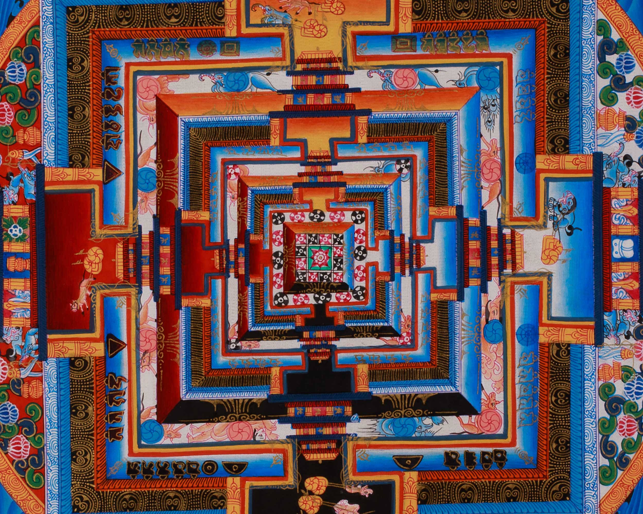 Kalachakra Mandala Traditional Art | A Sacred Symbol of Time, Wisdom, and Enlightenment