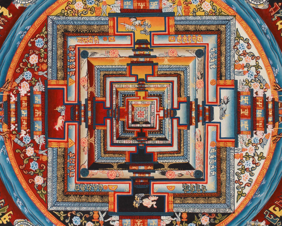 Kalachakra, Wheel of Time Thangka | Symbol of the Cycle of Existence and Liberation