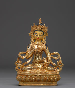 Handmade Golden Buddhist Deity Vajrasattva