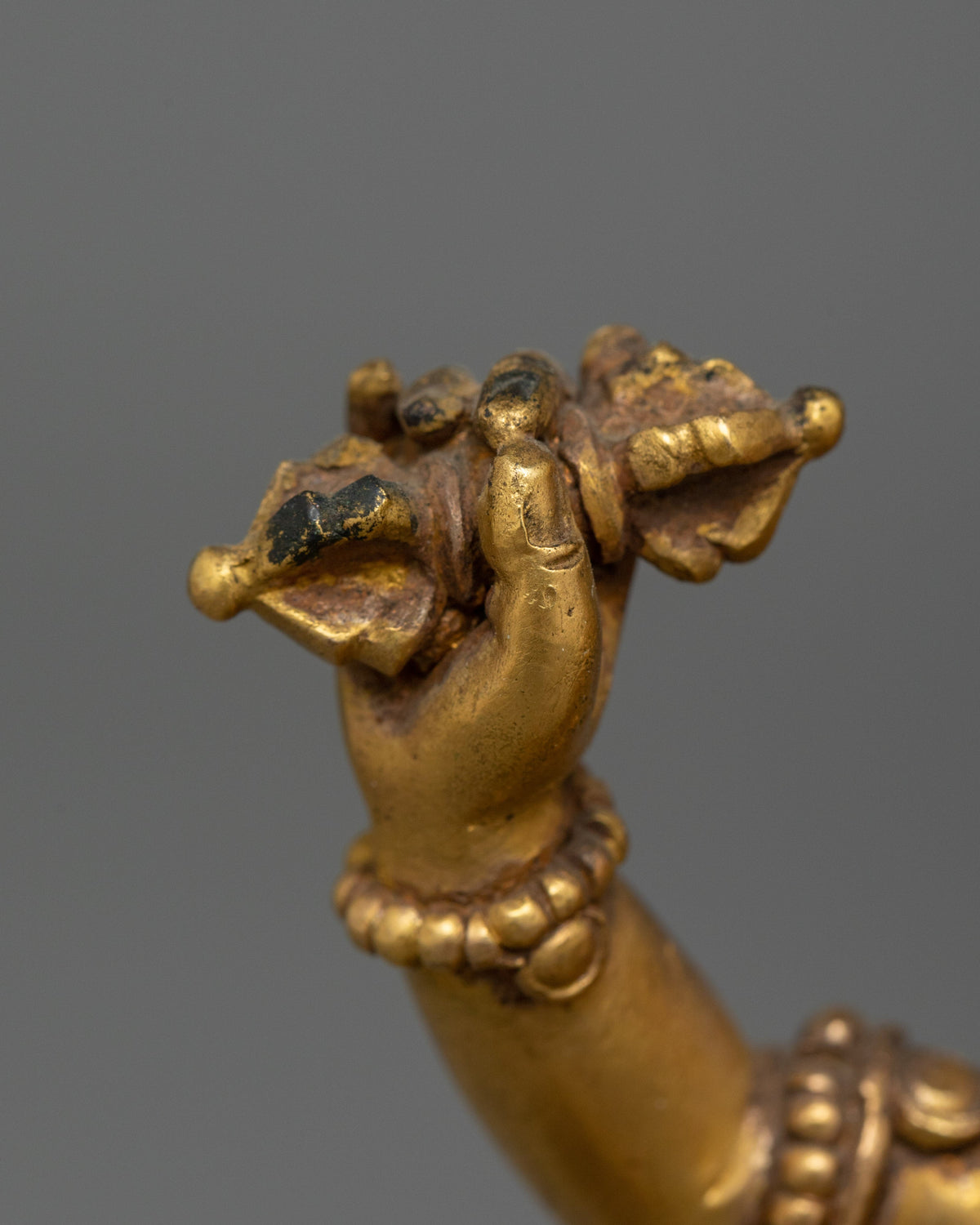 Small Vajrapani Figure | Hand-carved, wielder of the Thunderbolt