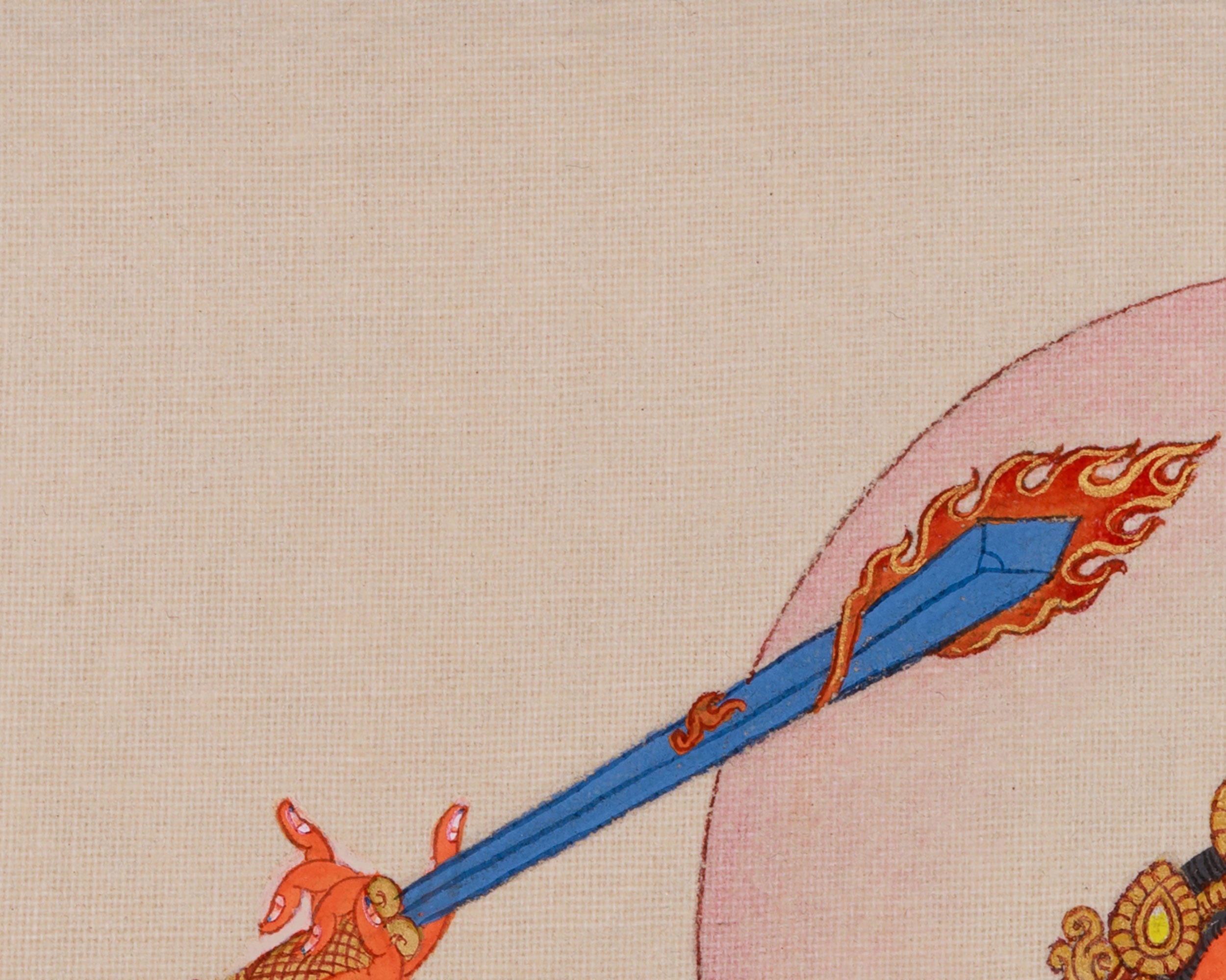 Manjushri (Jampelyang)Thangka | Embodiment of Wisdom and Enlightenment