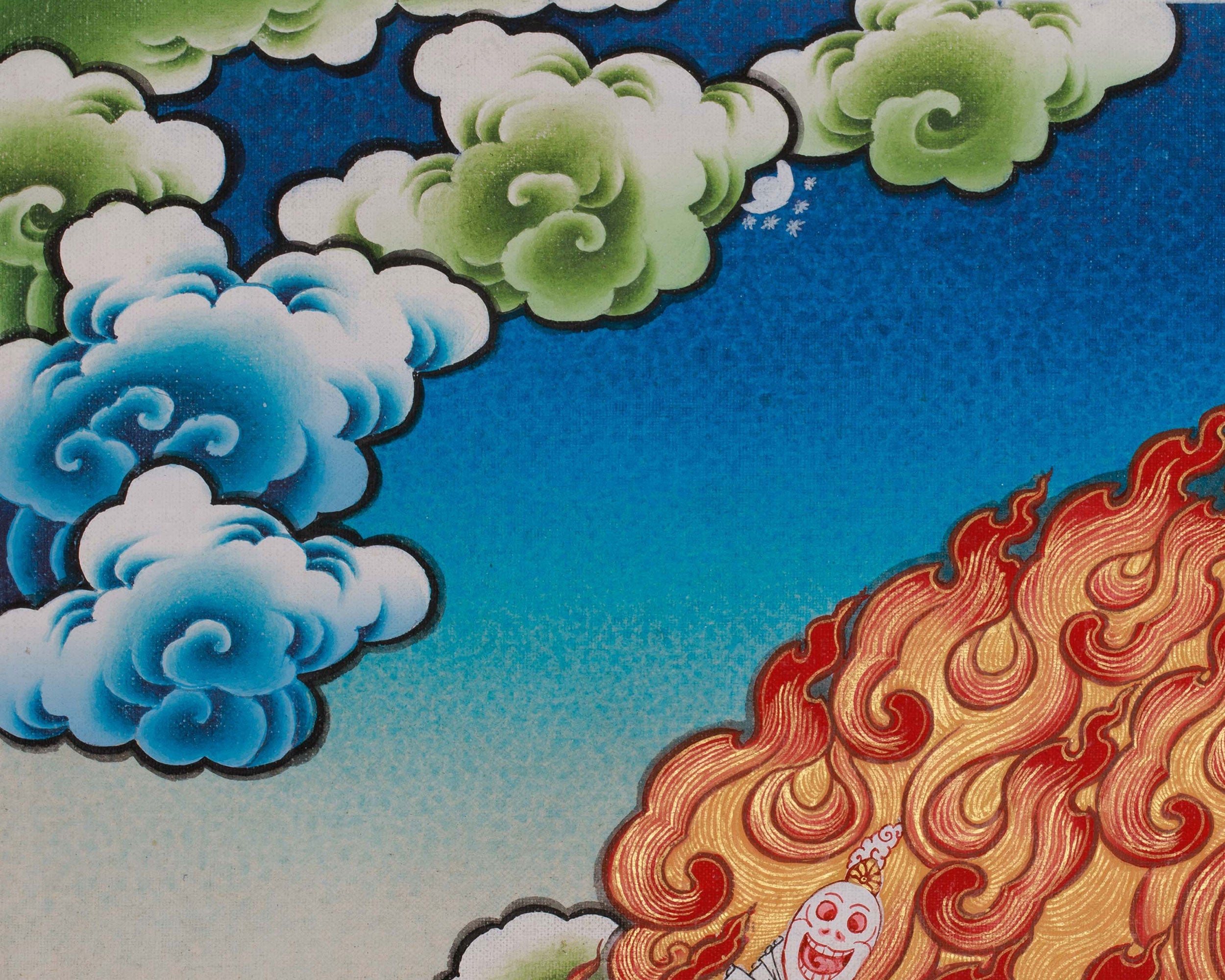 Yama Dharmaraja Thangka | Tibetan Buddhist Wrathful Deity Art