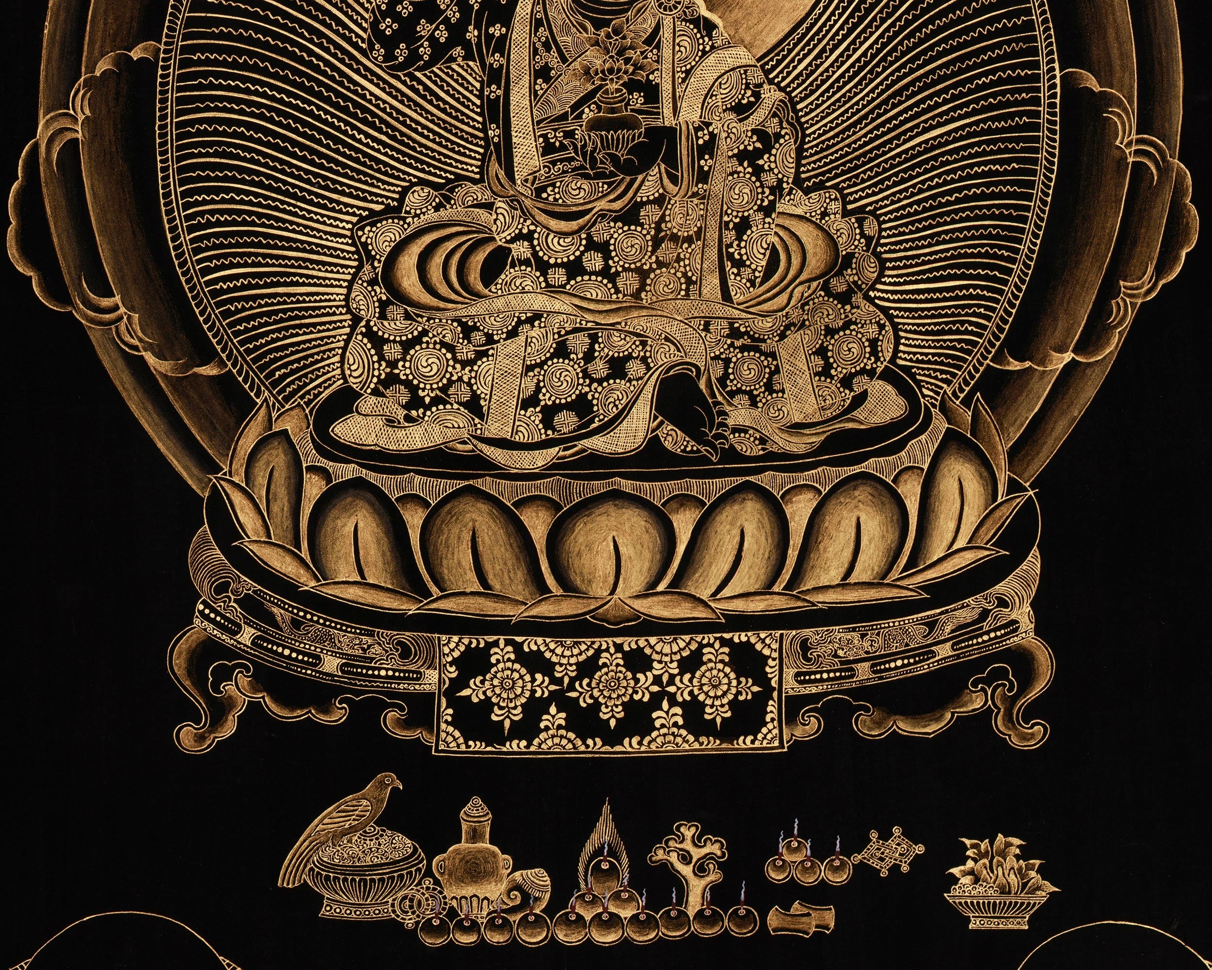 Traditional Thangka of Yuthok Yonten Gonpo | Master of Healing Wisdom