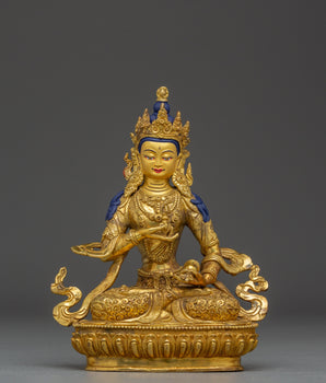 Copper Vajrasattva Sculpture for Spiritual Altar 