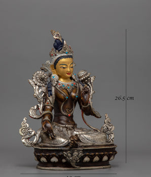 Green Tara Beloved Deity in Tibetan