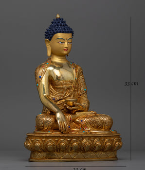 Shakyamuni Buddha Gold-Gilded Statue | Essence of Enlightenment