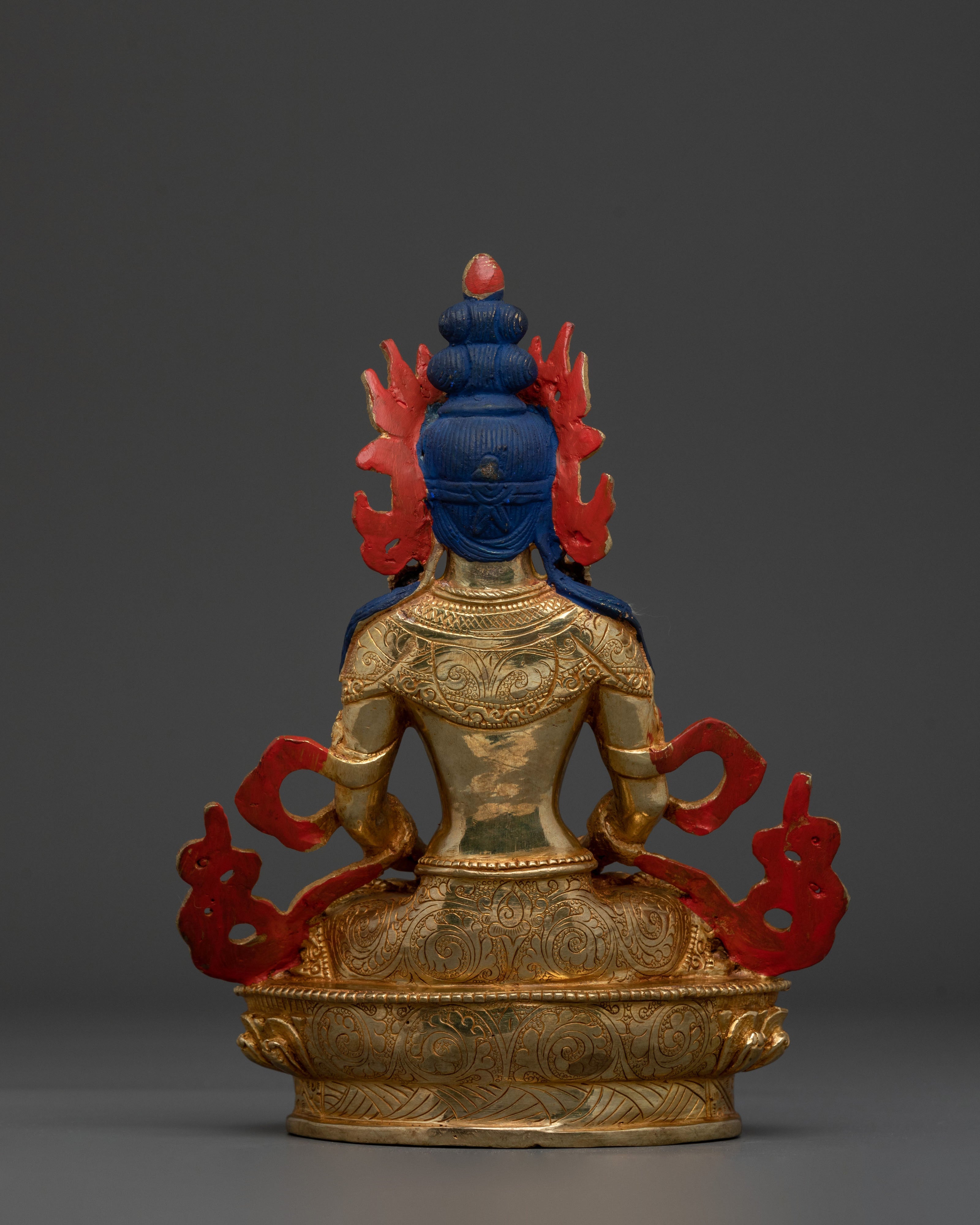 Handmade Tibetan Amitayus Sculpture | Traditional Buddhist Art