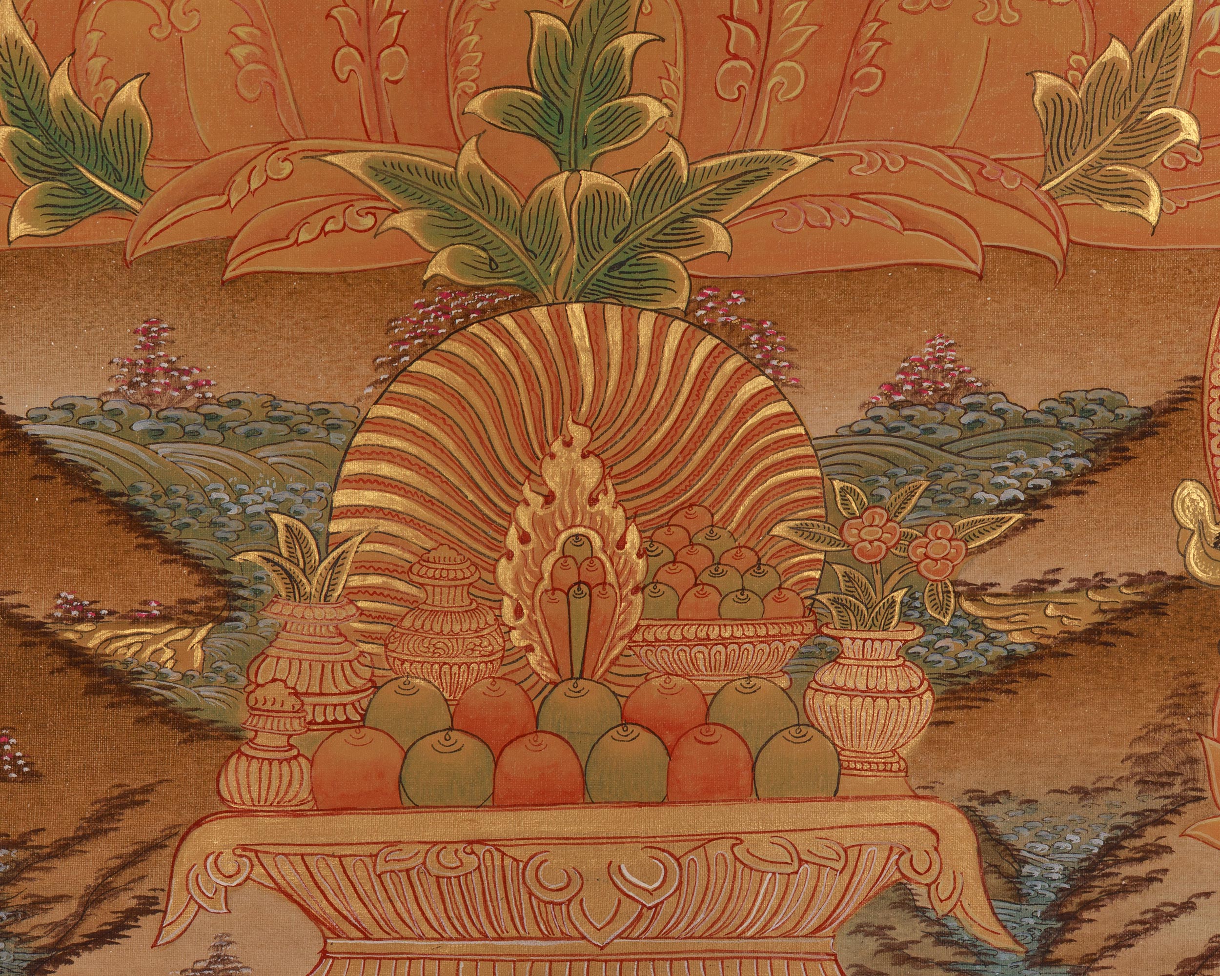 Female Buddha White Tara Thangka | Longevity Deity