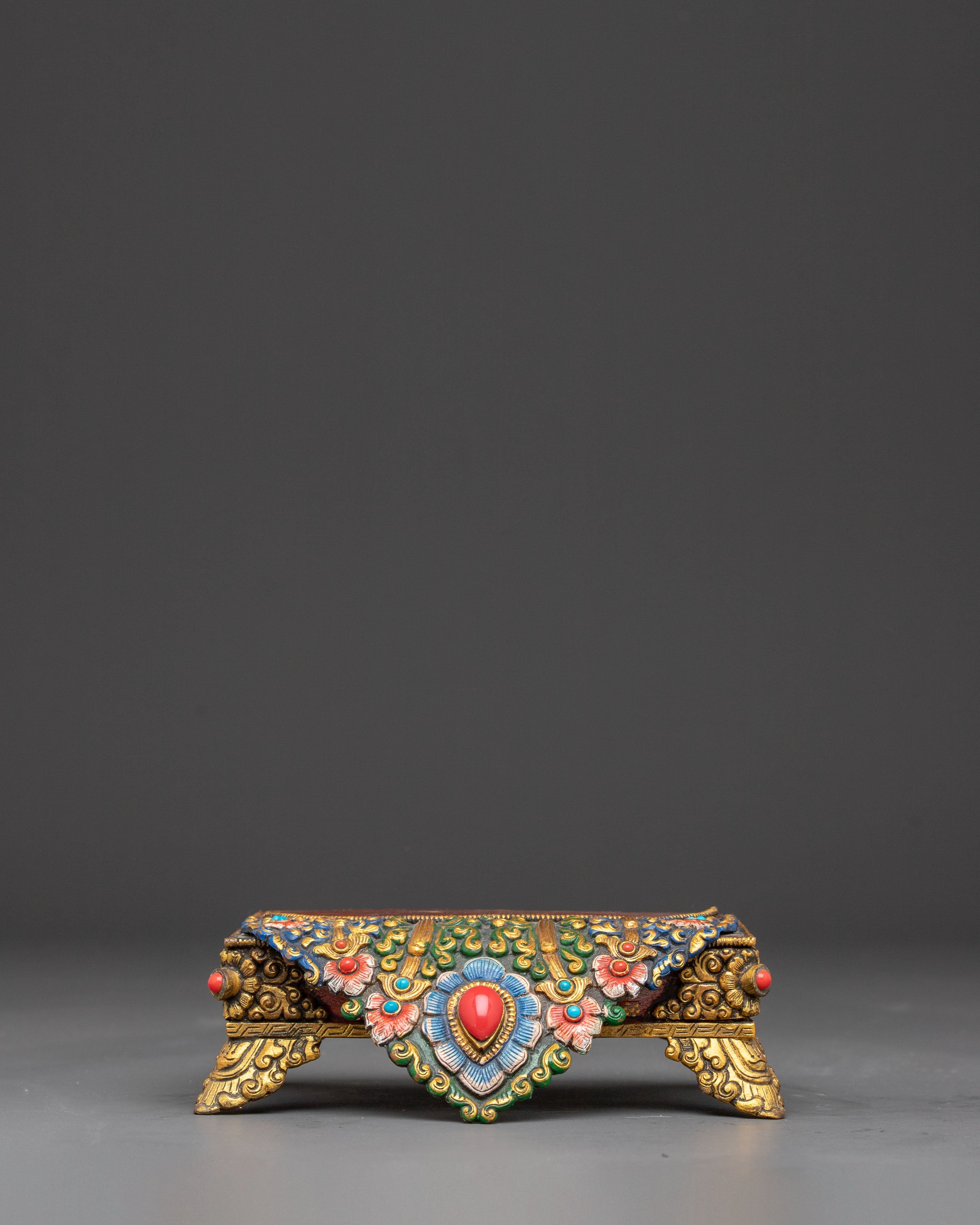 Himalayan Buddhist Throne | Sacred Seat for Deity Statues and Altar