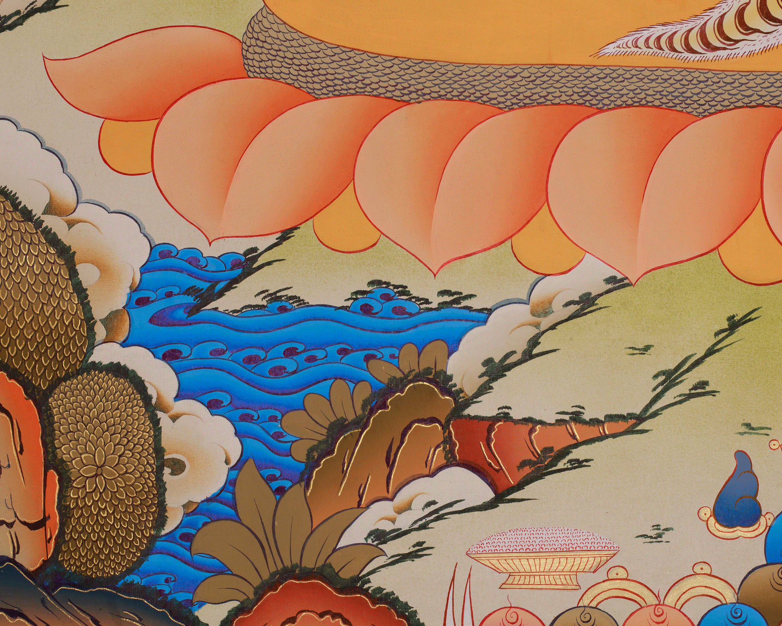 Himalayan Vajrapani Art | A Powerful Thangka of the Buddhist Protector