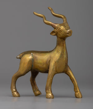 Brass Deer Figurine