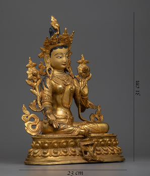 buddhist-green-tara-statue