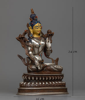 Sacred Assembly: 6 Bodhisattva Set | Artisanal Mastery in Silver and Gold