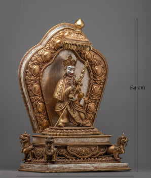 Standing Tantric Guru Rinpoche Statue | Radiant Symbol of Spiritual Mastery