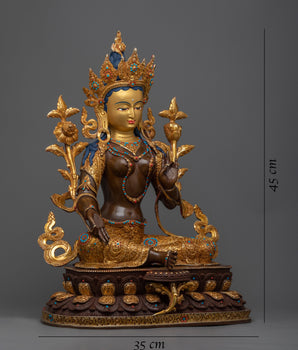 green hindu goddess