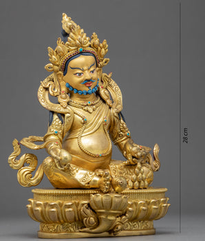 Dzambhala Sculpture | Traditionally Hand Carved Statue in Nepal