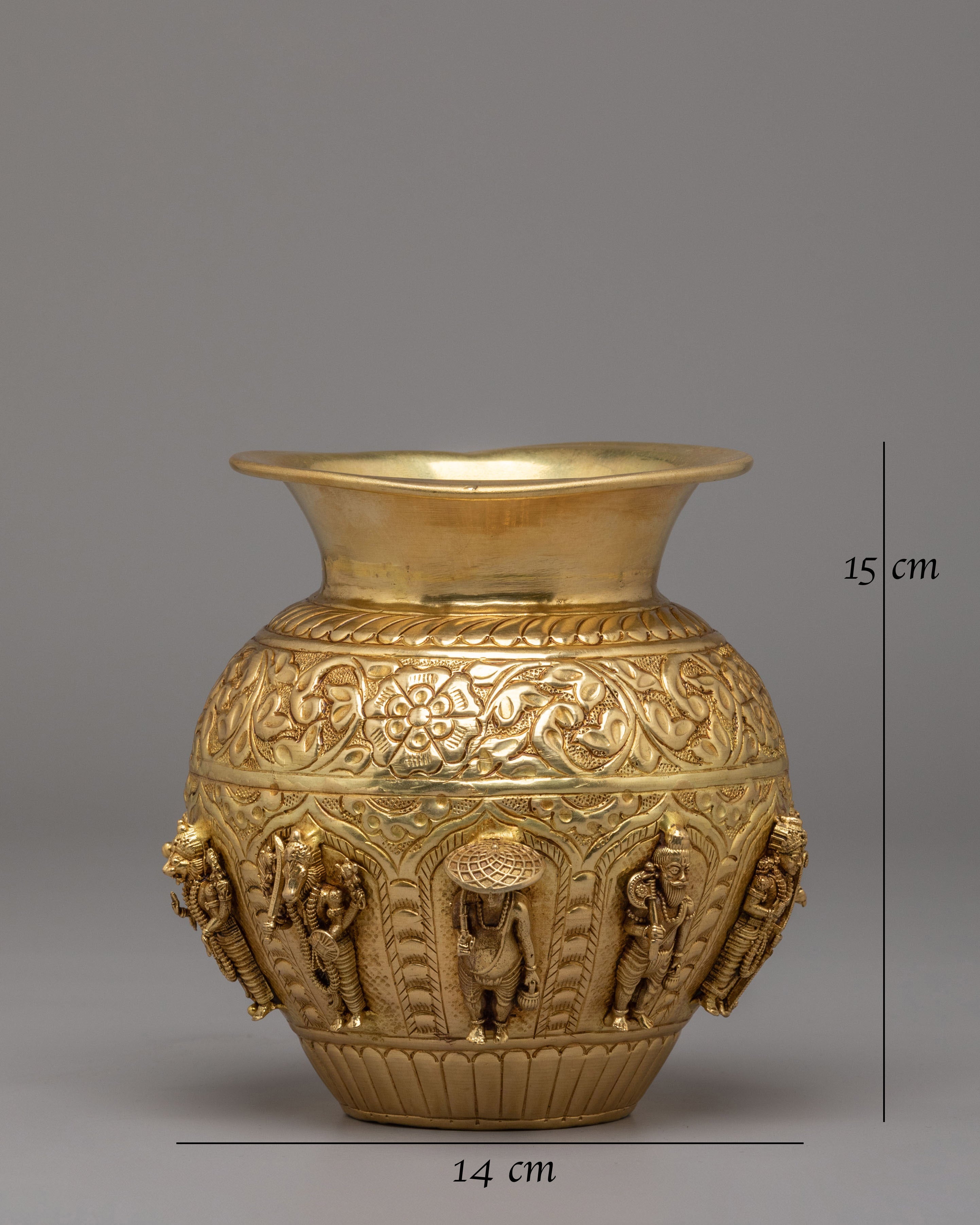 Handcrafted Himalayan Kalash | Brass Ritual Ornament