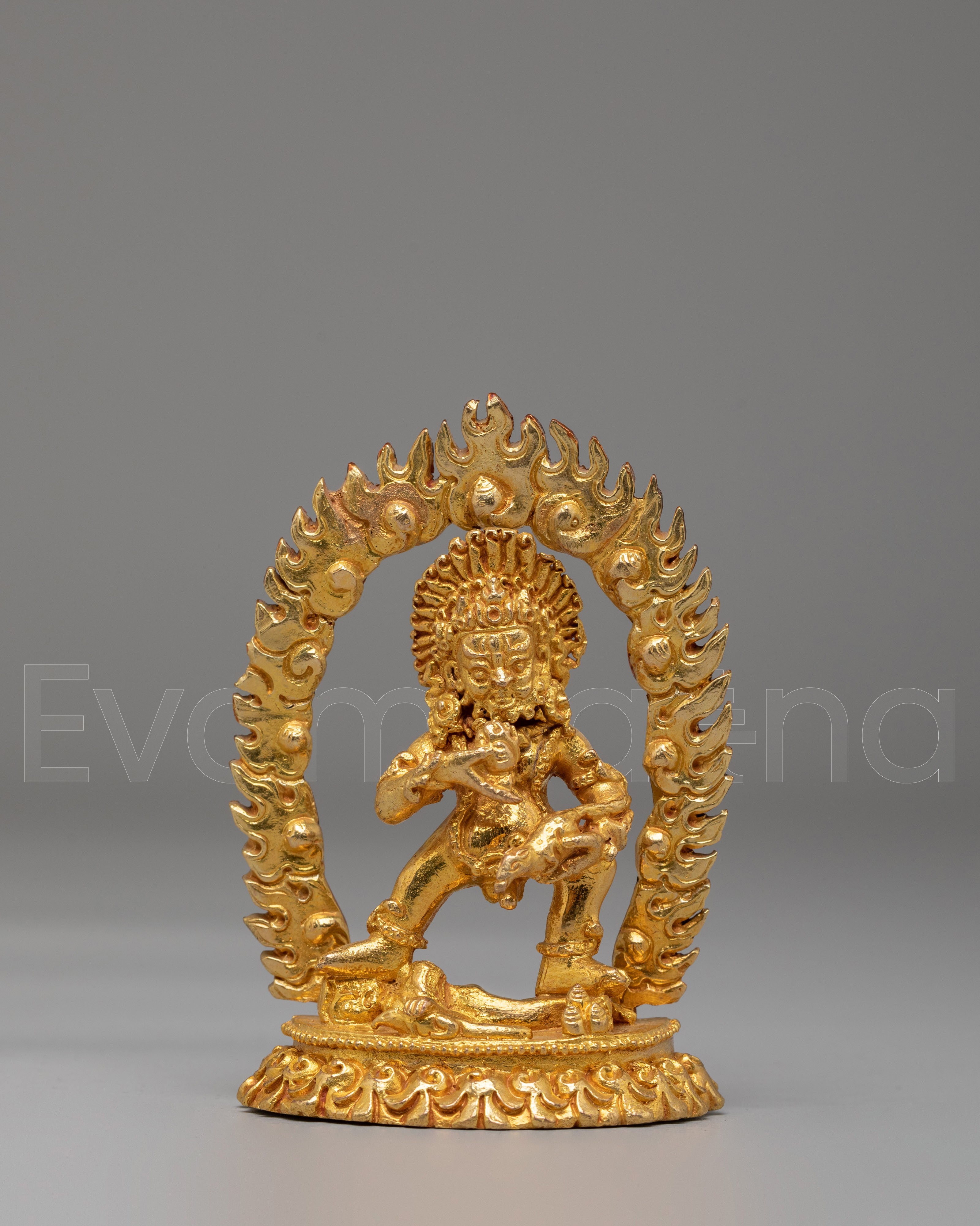 Copper Black Dzambhala Statue