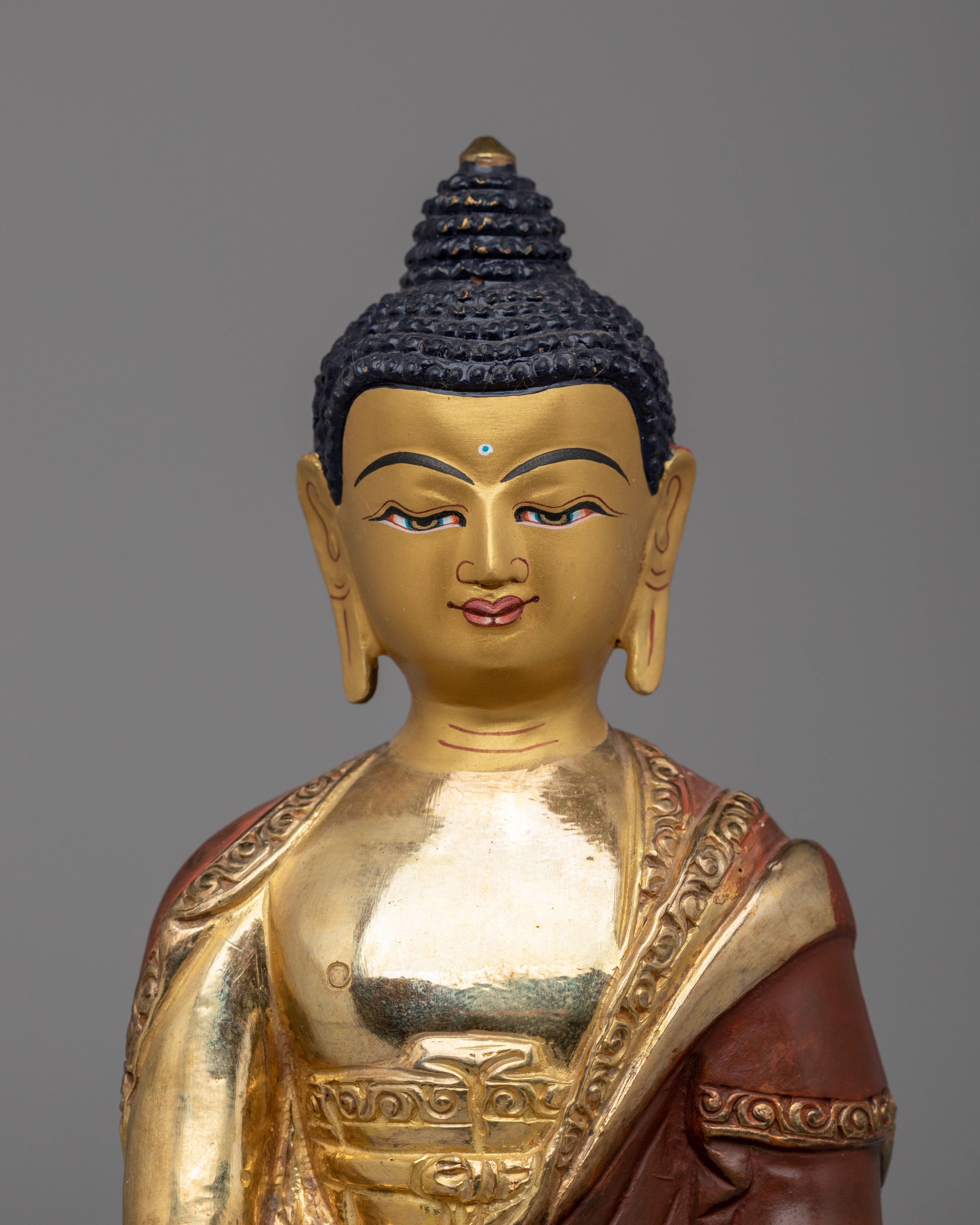 Amitabha Buddha Statue for Altar | Traditional Buddhist Decor