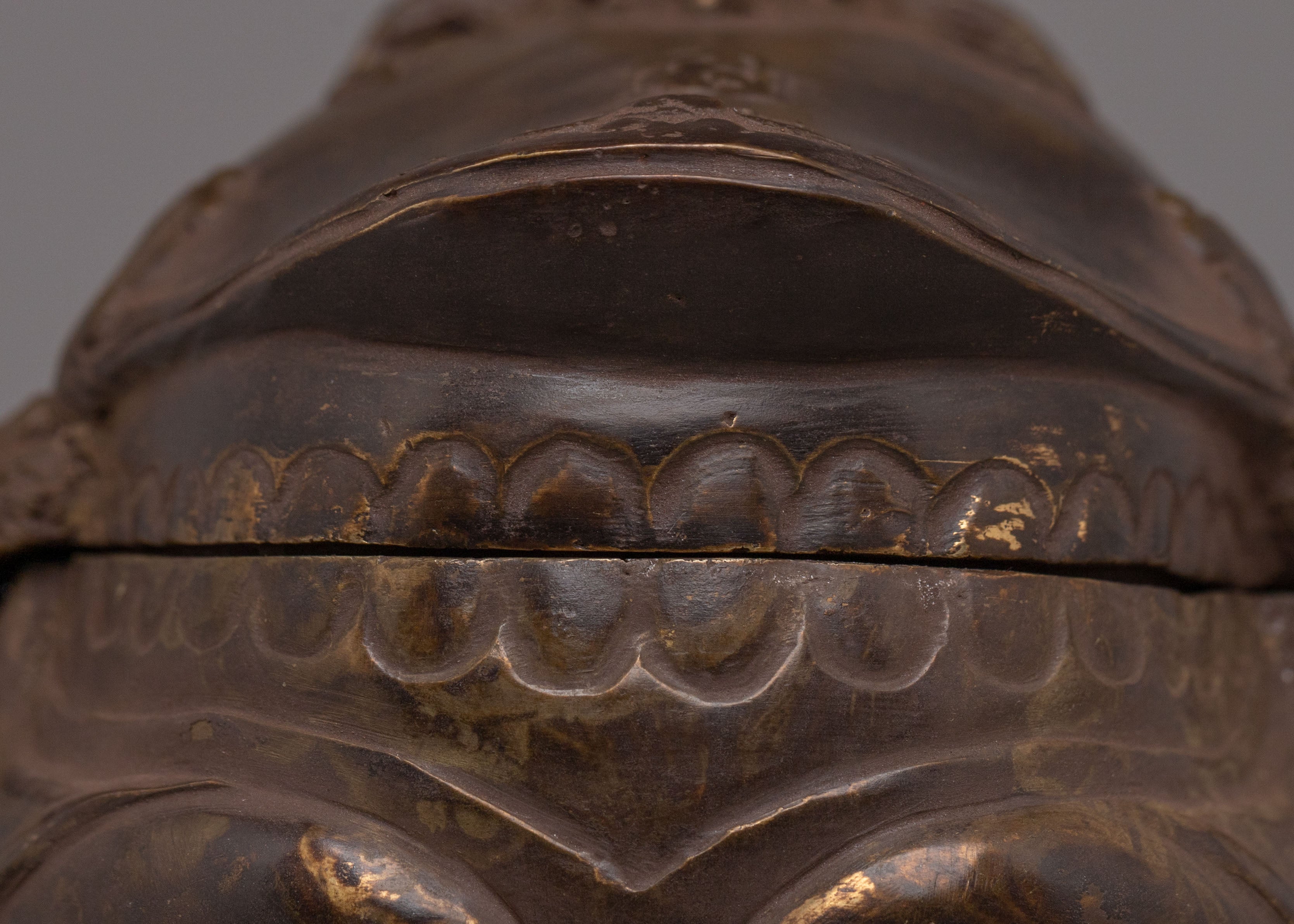 Sacred Kapala for Ritual | Tibetan Brass Skull Cup