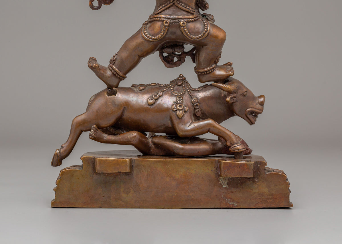 Sacred Yama Dharmaraja With Consort Statue | The Lord of Death