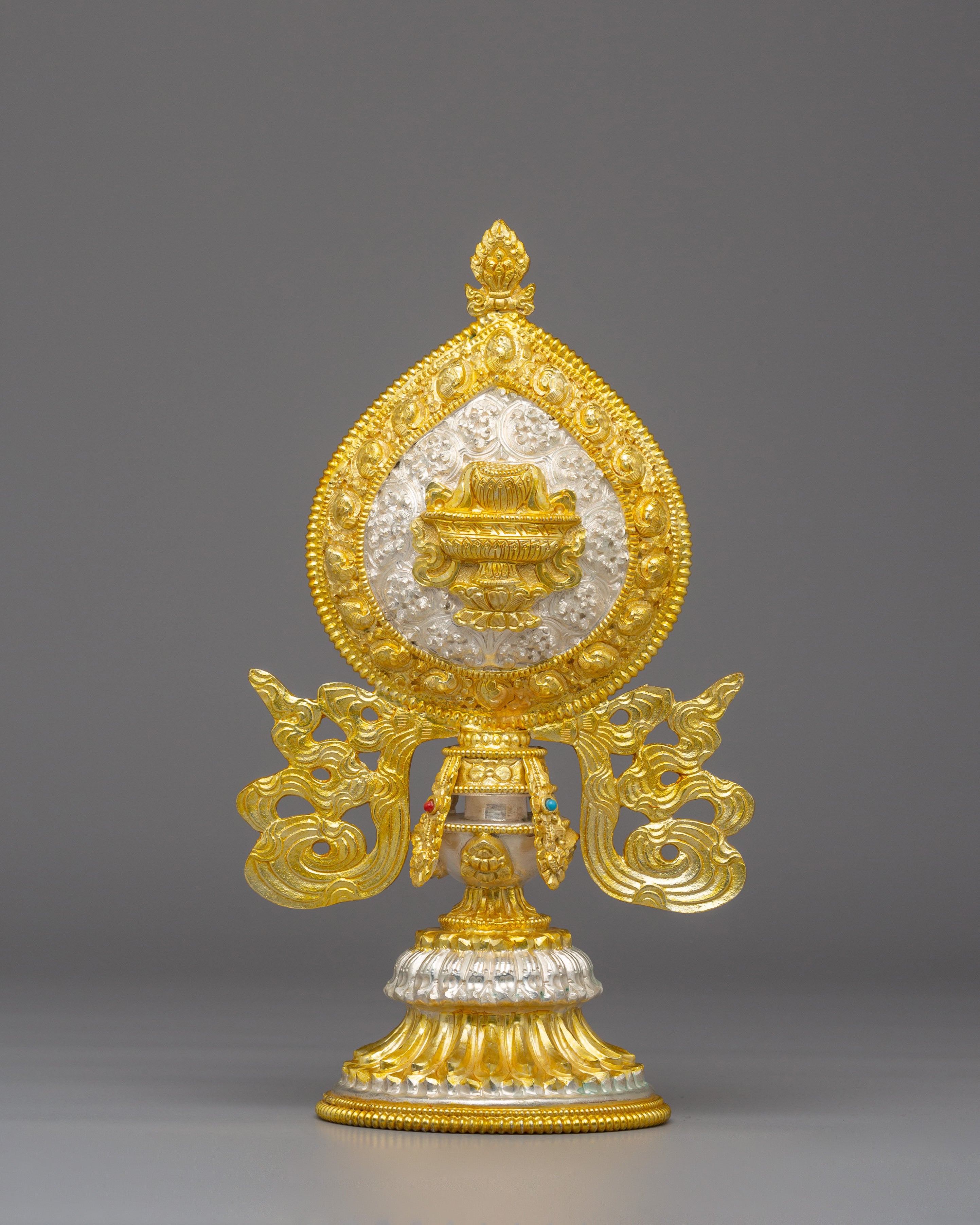 Tibetan Eight Auspicious Symbols | Copper Body, Electro Silver &amp; Gold Plating
