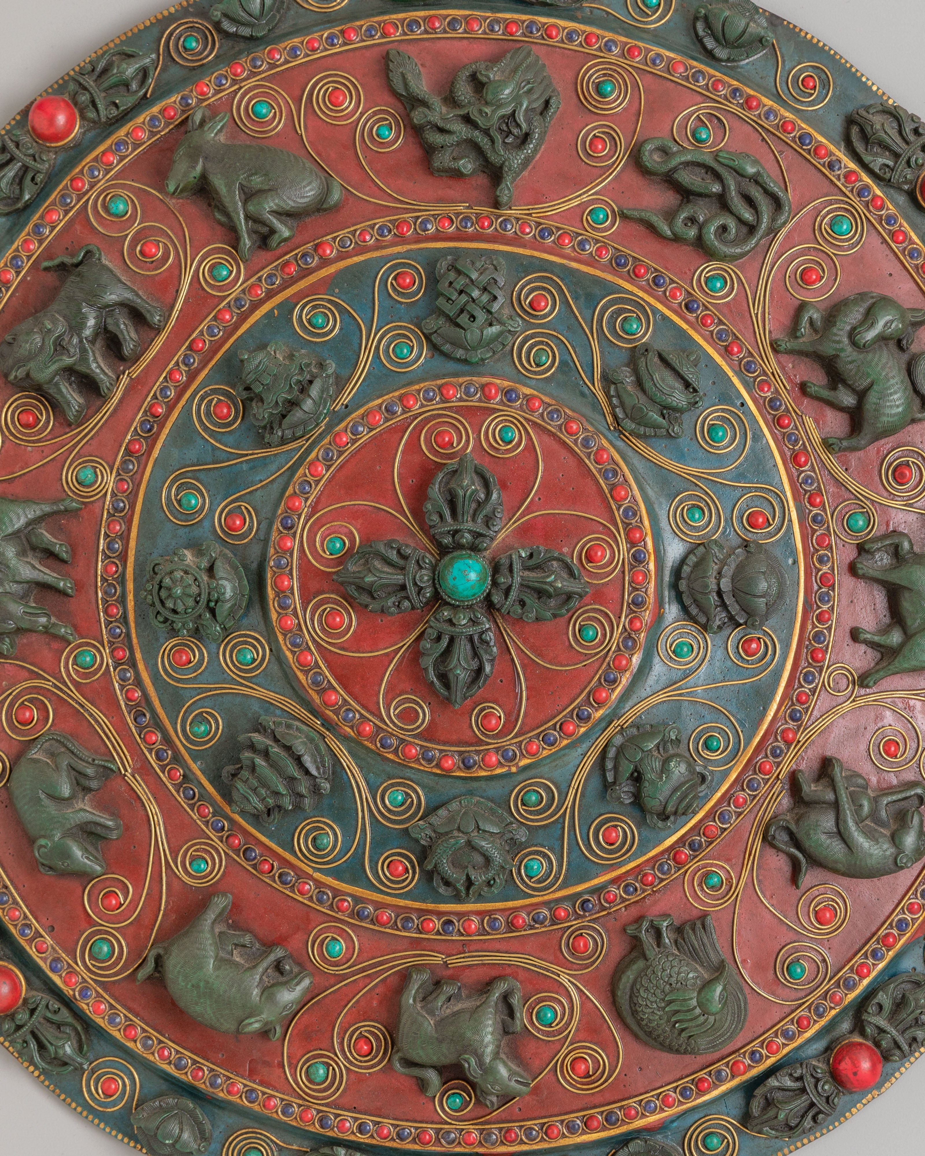 Decorative Tibetan Mandala Wall Decor | Handcrafted Spiritual Home Decor