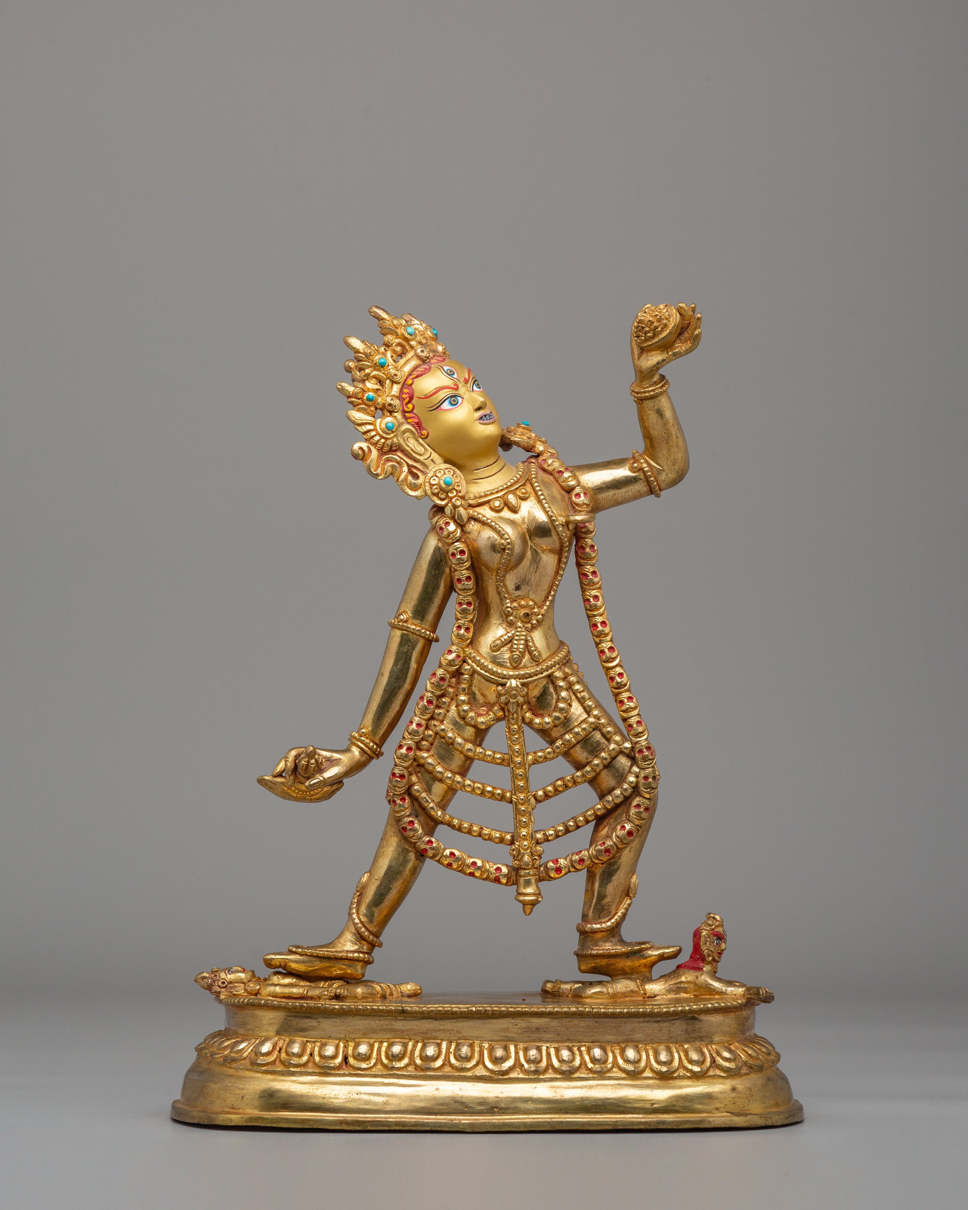 Sacred Himalayan Vajrayogini Deity Statue | Tibetan Buddhist Goddess Artwork