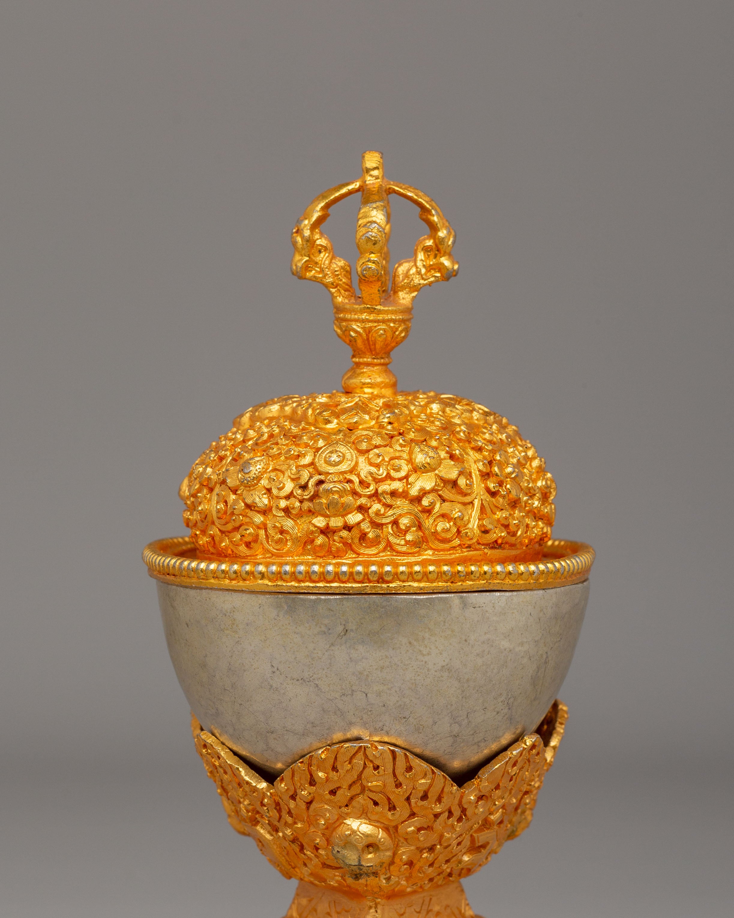 Himalayan Offering Kapala | Ritual Vessel for Sacred Offerings