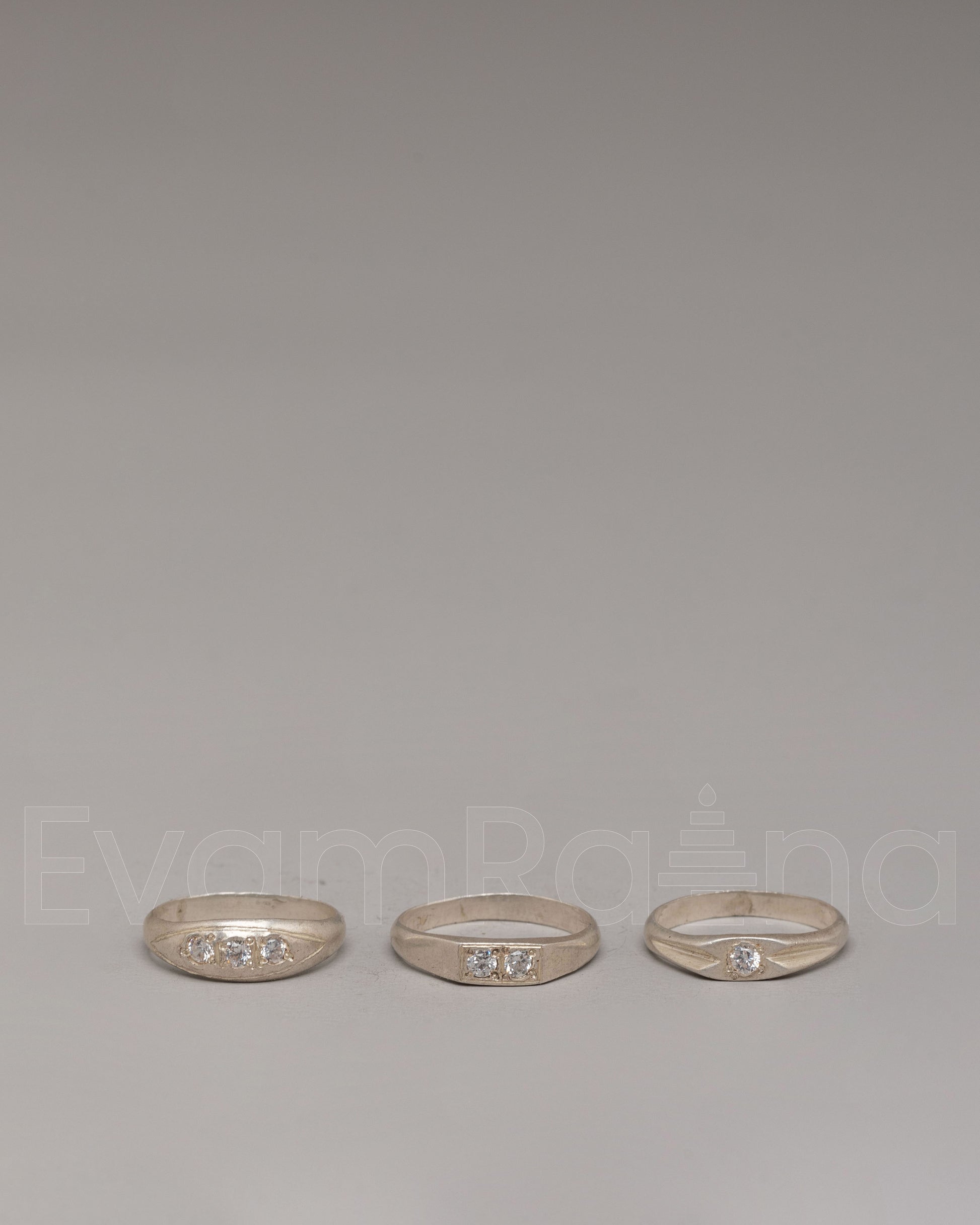 Himalayan Silver Ring Set With Gemstones 