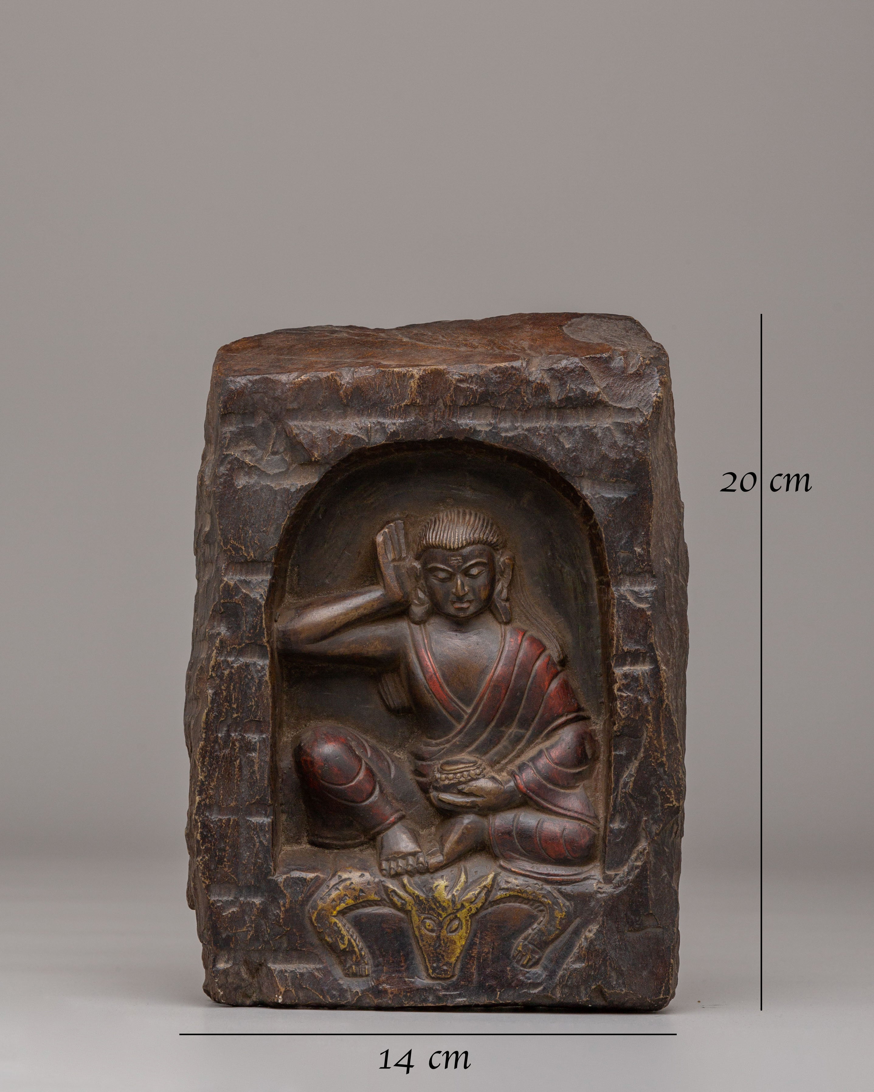Traditional Milarepa Statue | Tibetan Master of Meditation