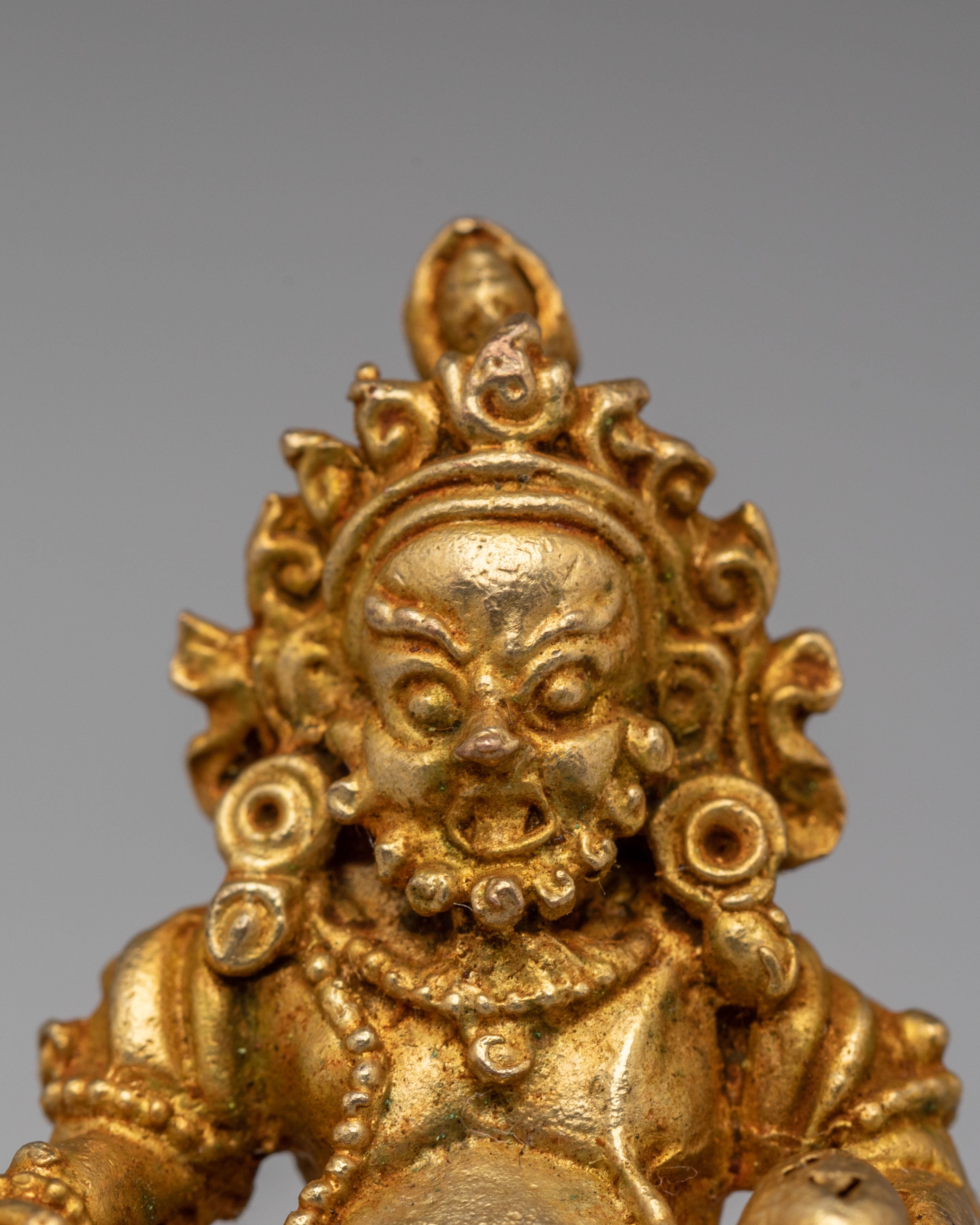 Spiritual Dzambhala Abundance Deity Statue | Tibetan Wealth Deity Figurine