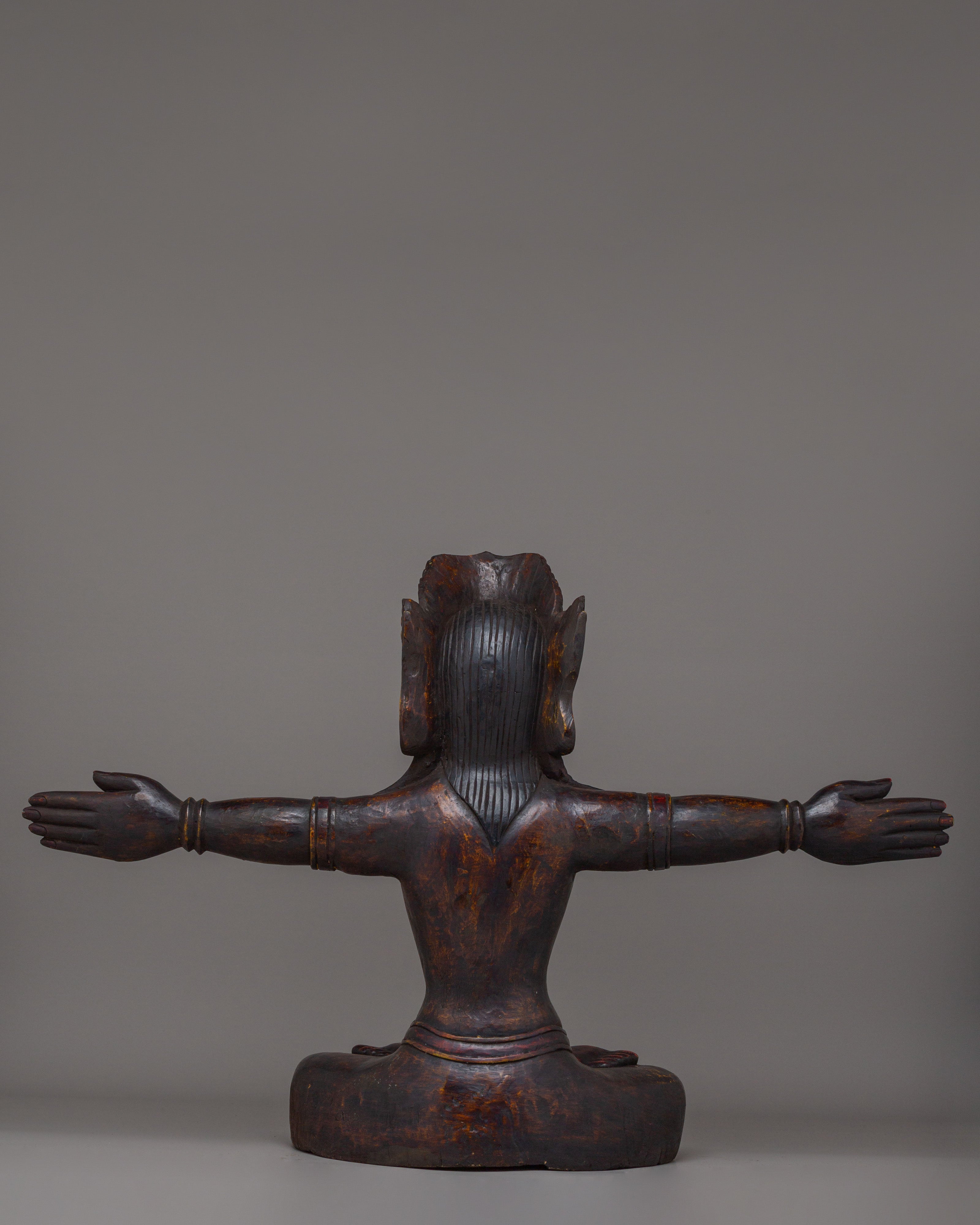 Handcrafted Lord Indra Statue | Traditional Indian Artwork