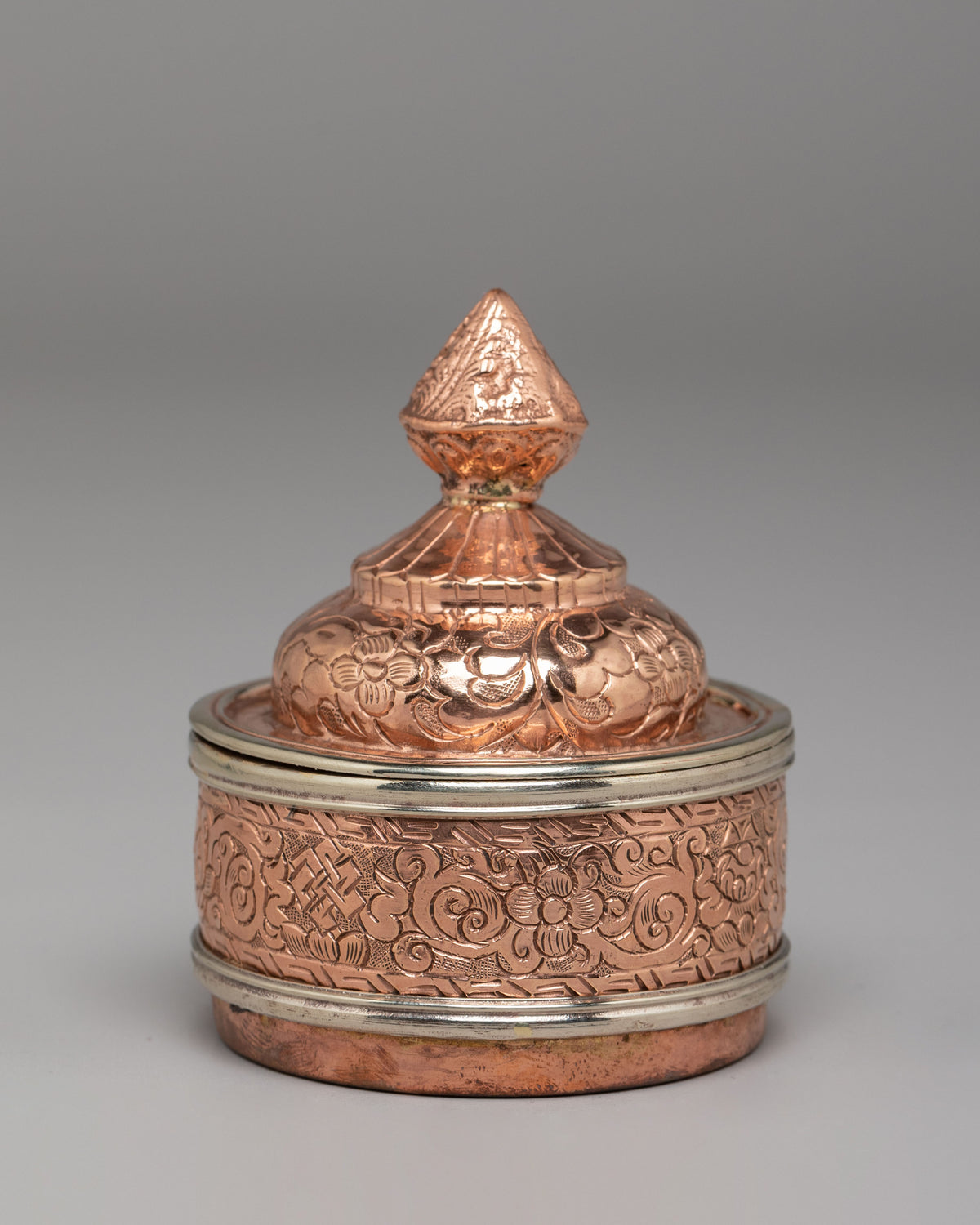 Tibetan Ritual Rice Pot | A Sacred Vessel for Spiritual Offerings