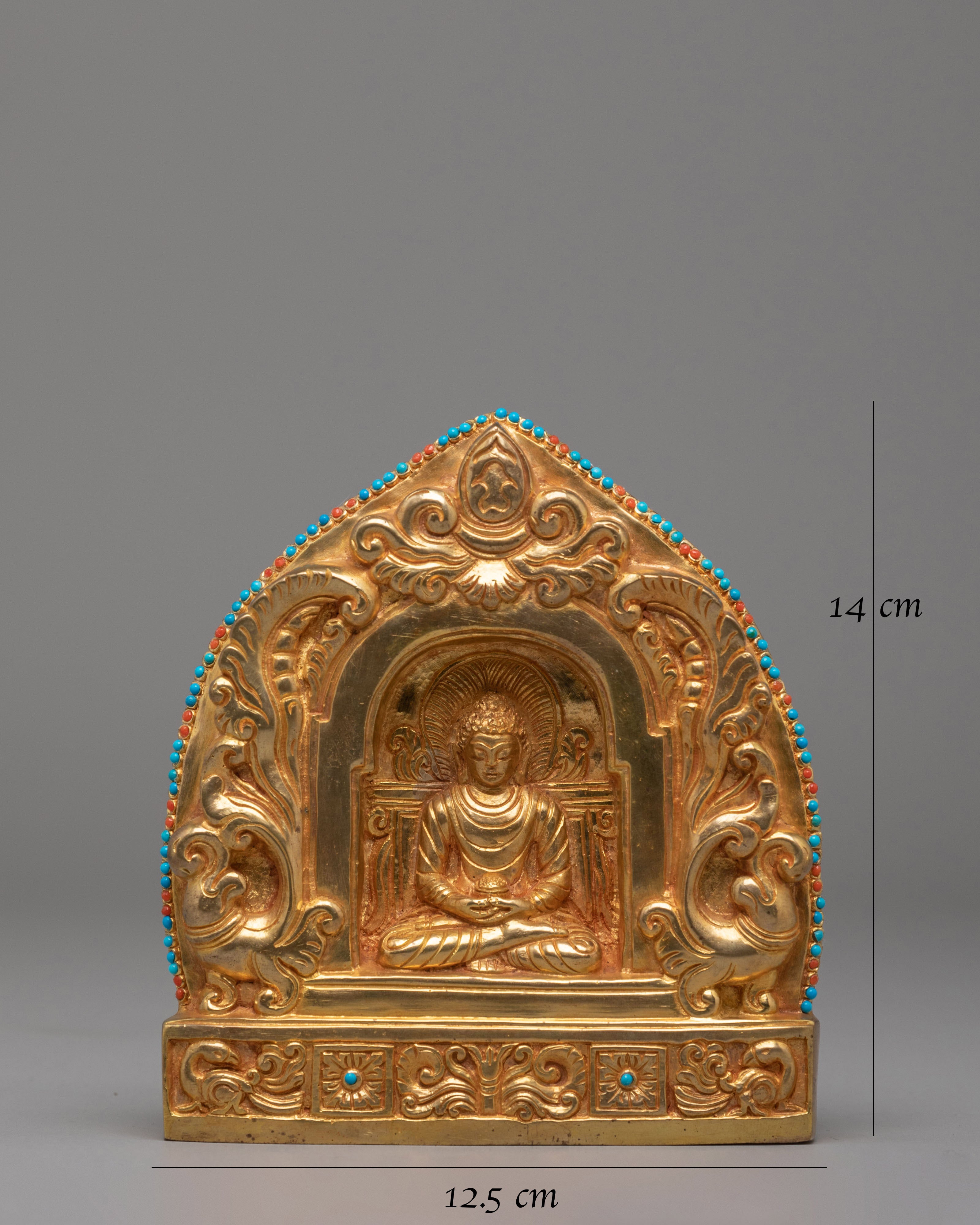 Buddha Of infinite Light Statue | Buddhist Sculpture with Gemstone