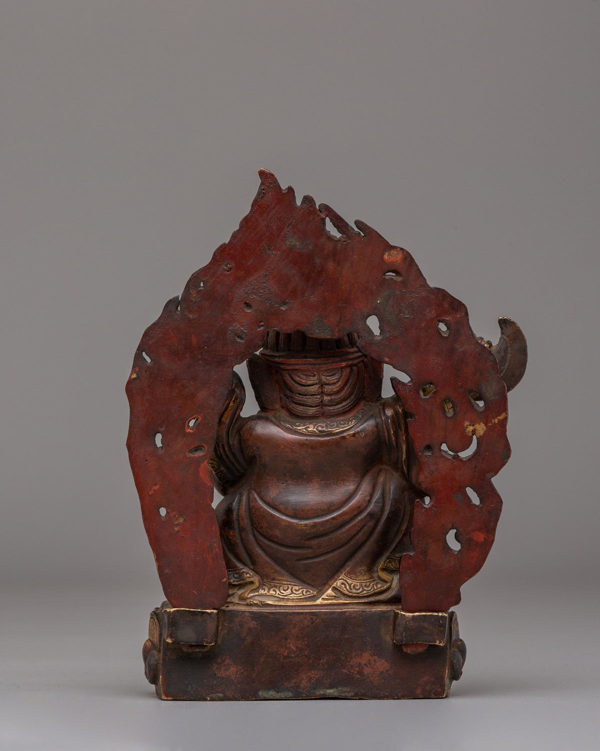 Sacred Bernagchen Mahakala Statue | Tibetan Protector Copper Sculpture