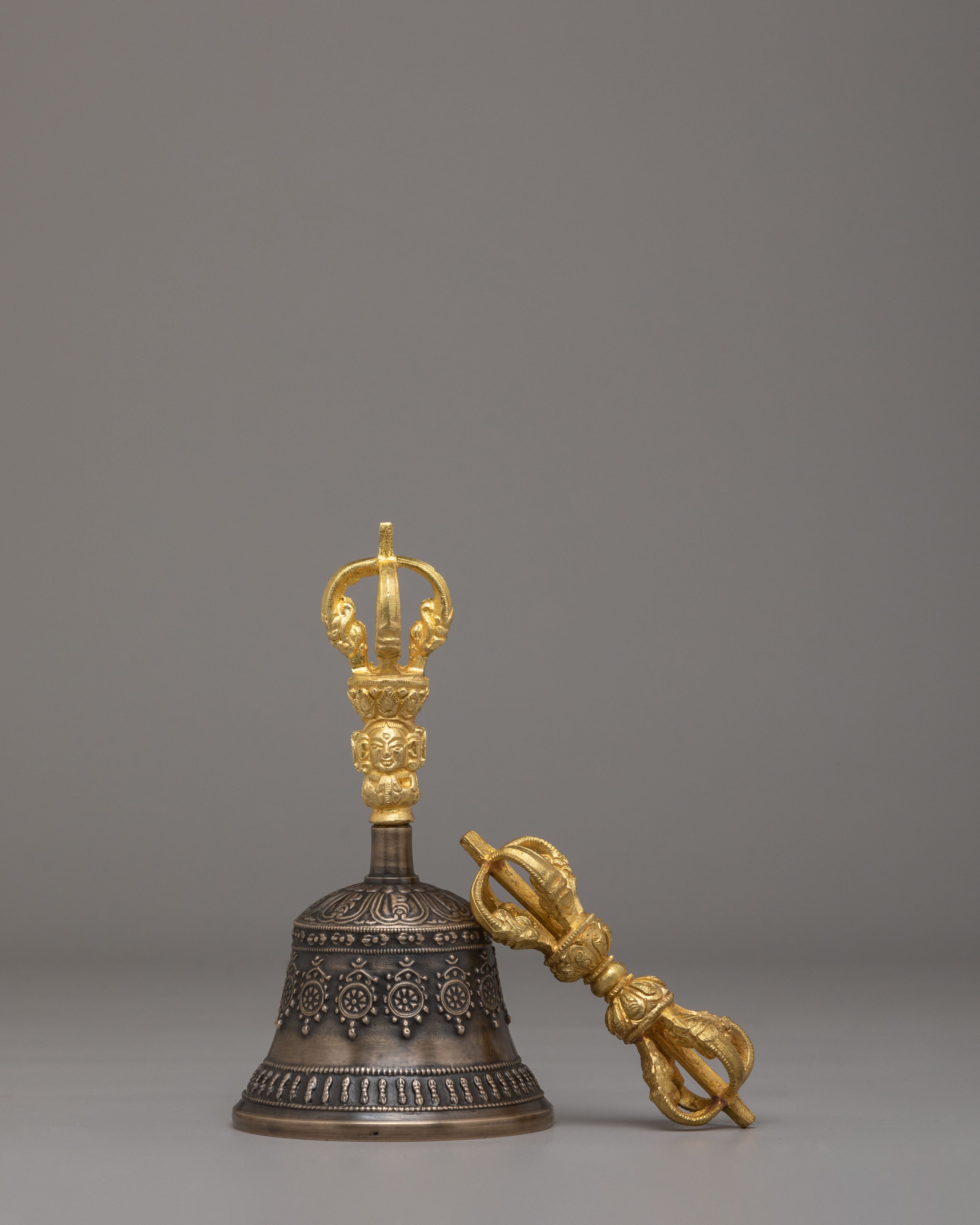 Buddhist Vajra and Bell Set for Ritual | Sacred Tool for Meditation