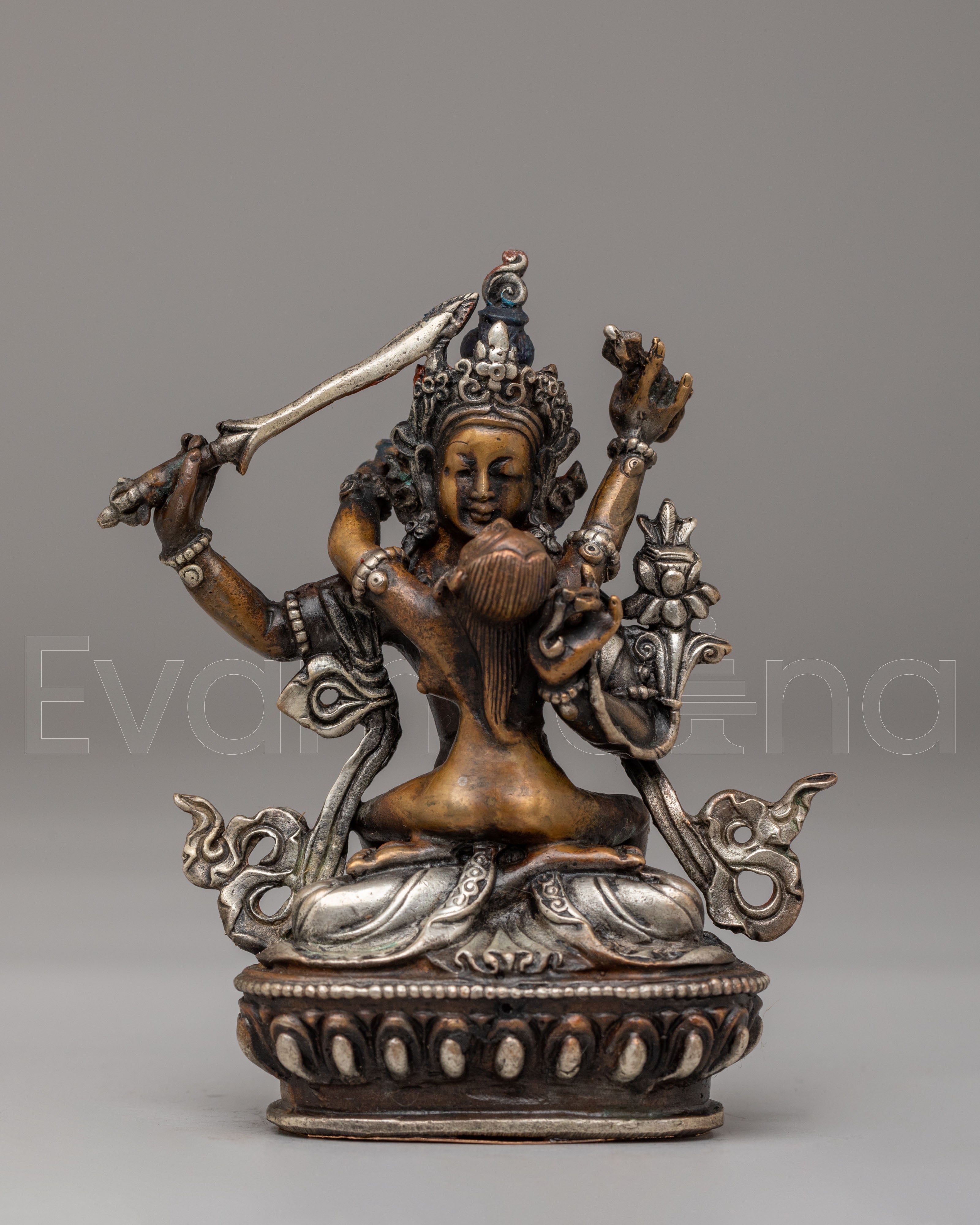 Sacred Manjushri with Consort Statue S