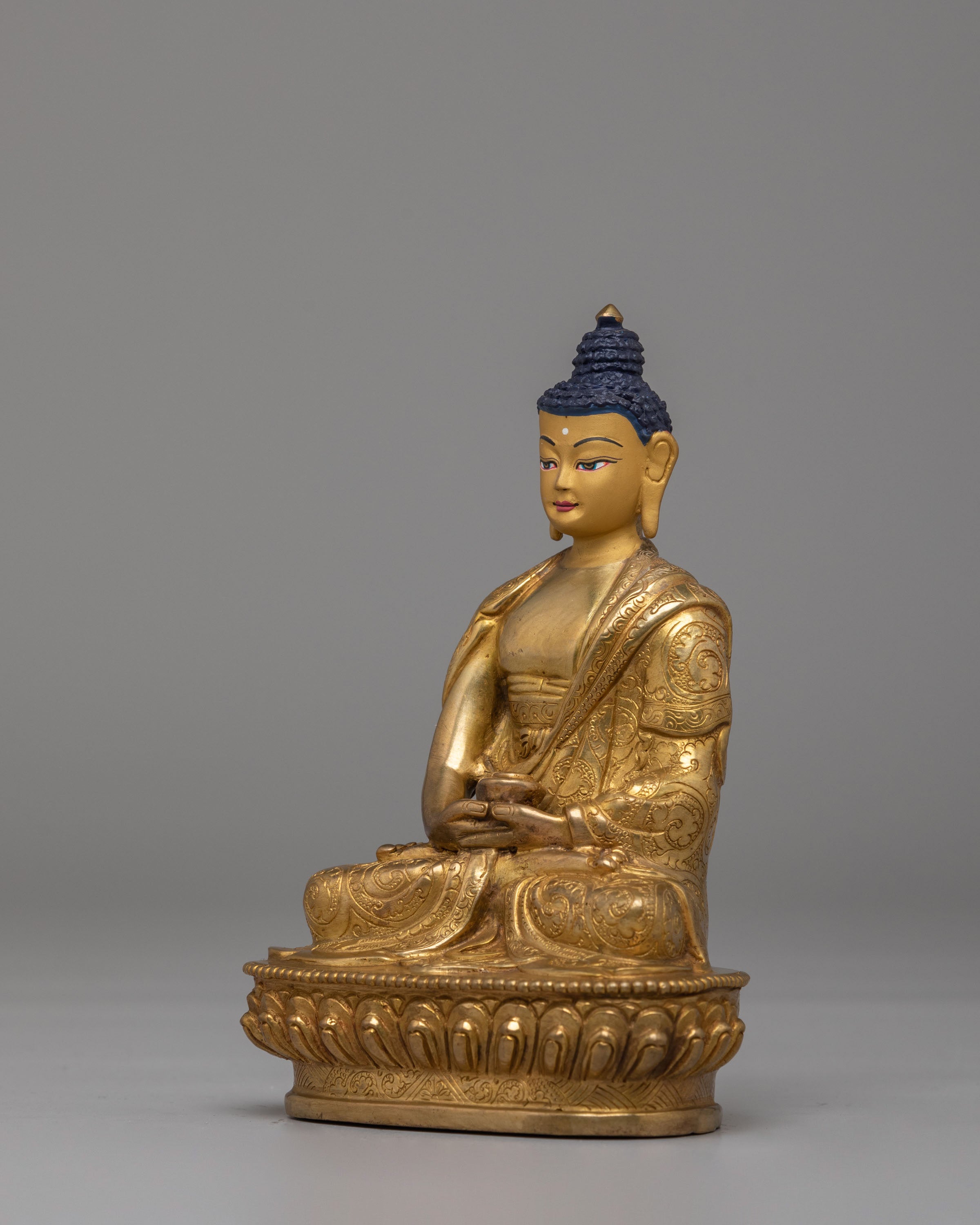 Handmade Amitabha Buddha Deity Statue | Tibetan Buddhist Art