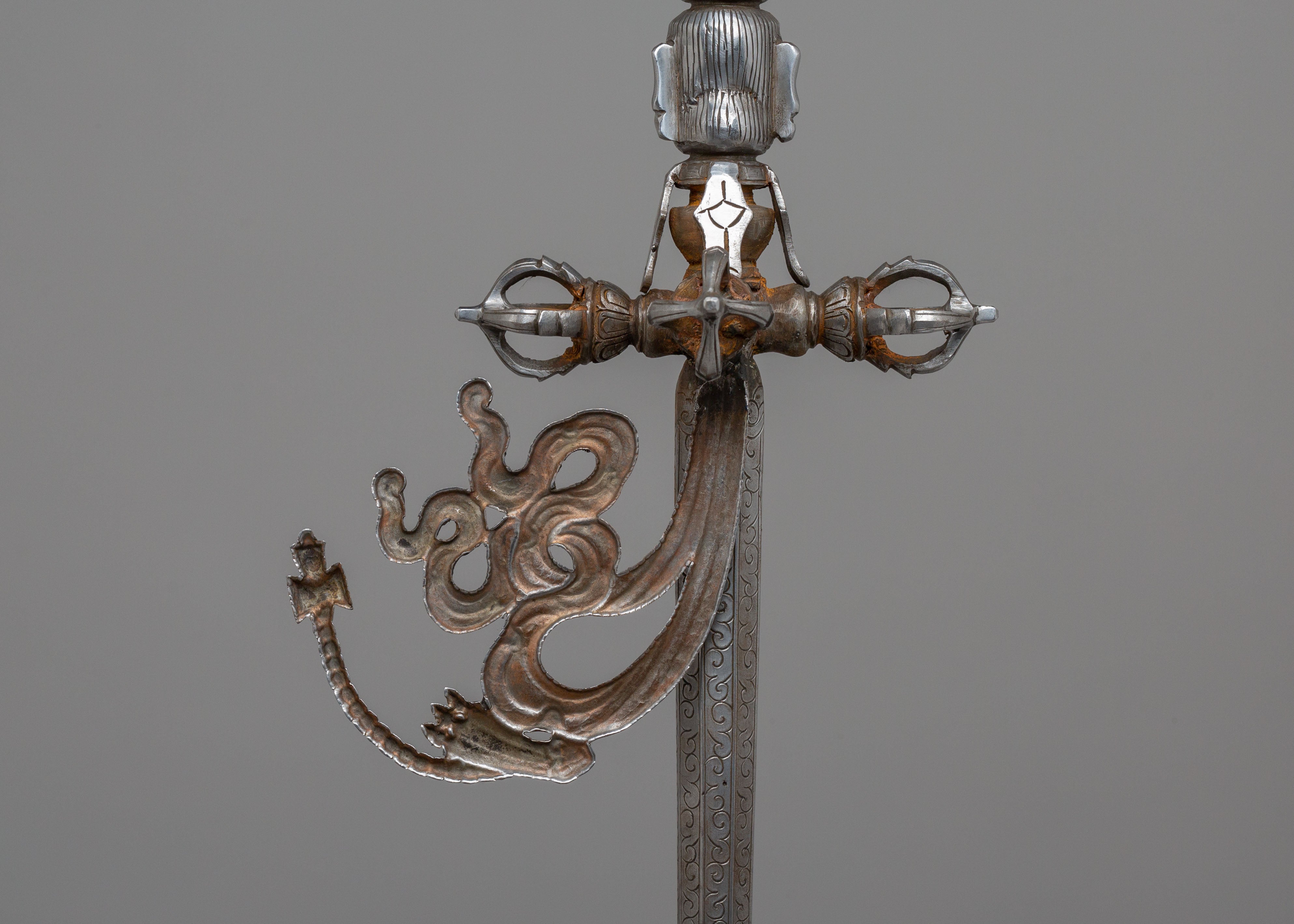 Traditional Khatvanga Ritual Staff | Sacred Tibetan Tantric Tool