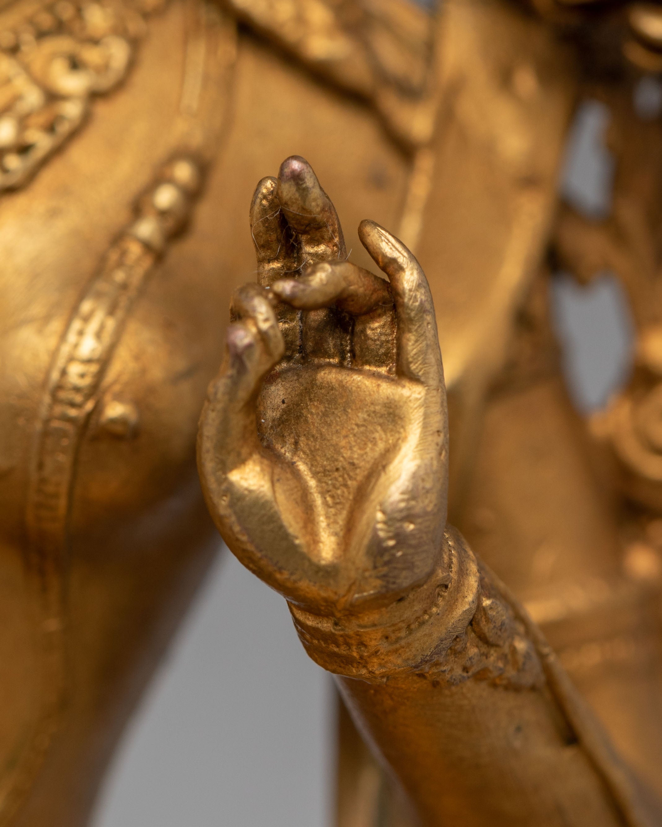Handmade Green Tara Deity Statue | Goddess of Compassion and Protection