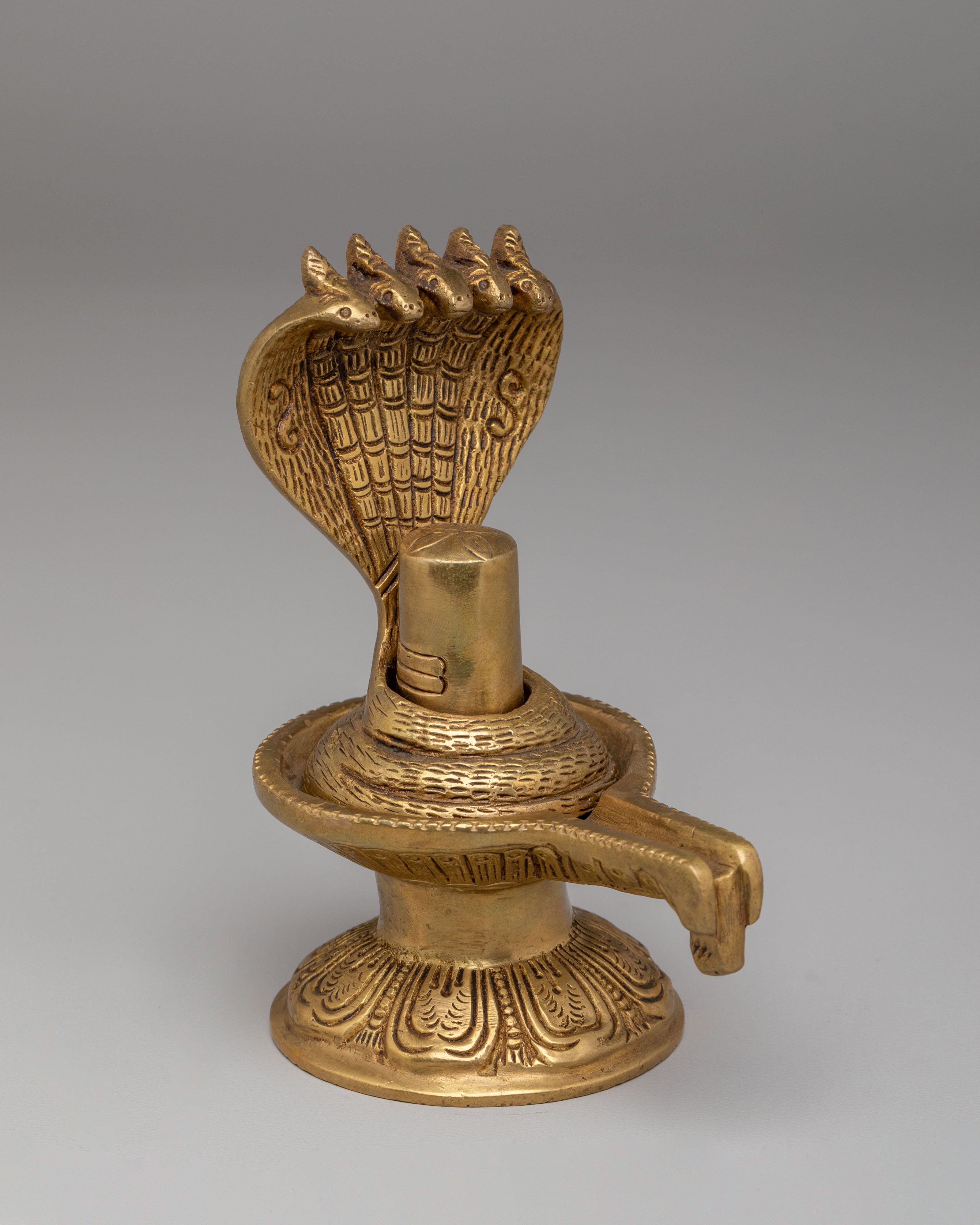 Shiva Linga Spiritual Decor | Handcrafted Hindu Deity Statue