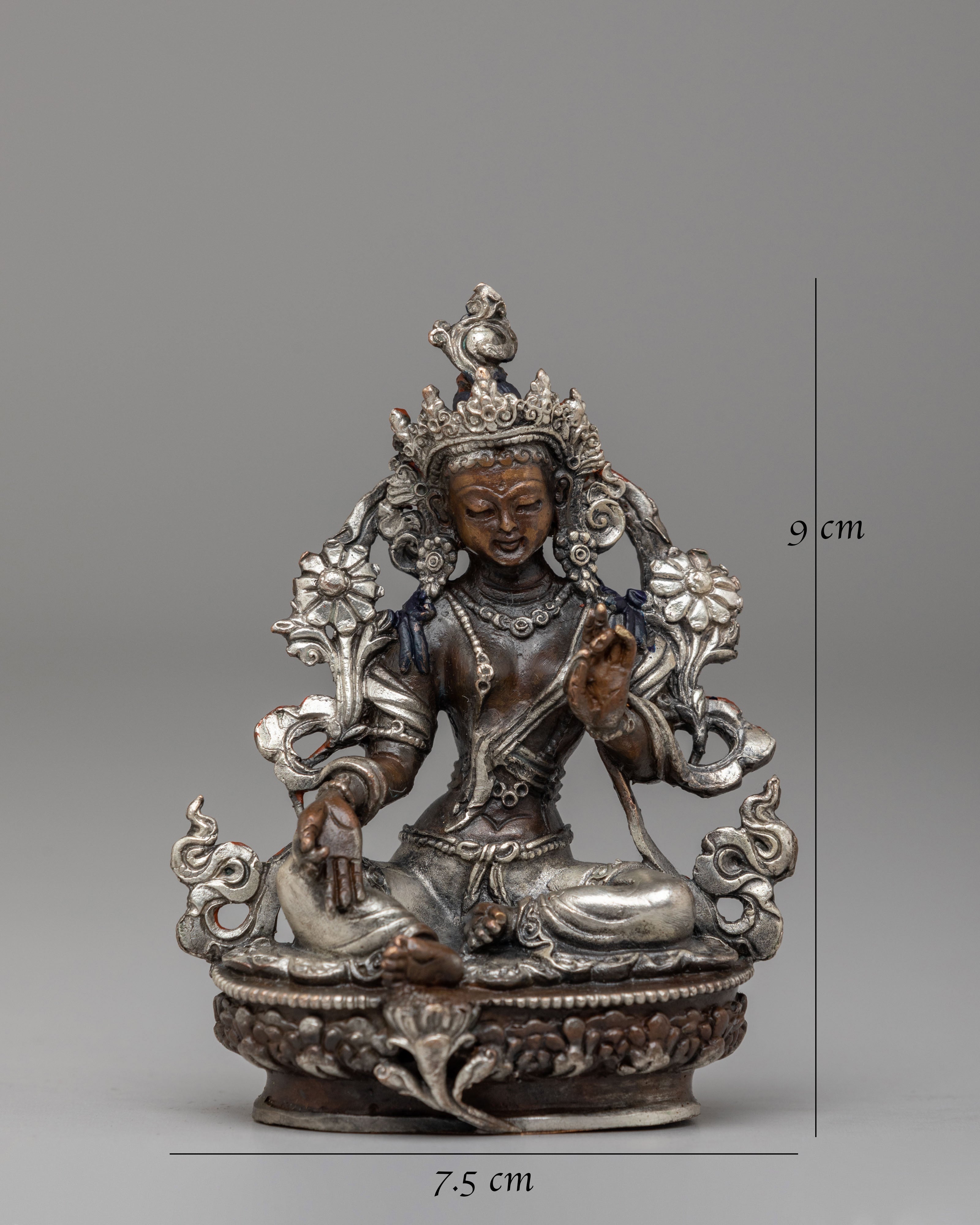 Traditional Green Tara Meditation Statue | Buddhist Deity Statue