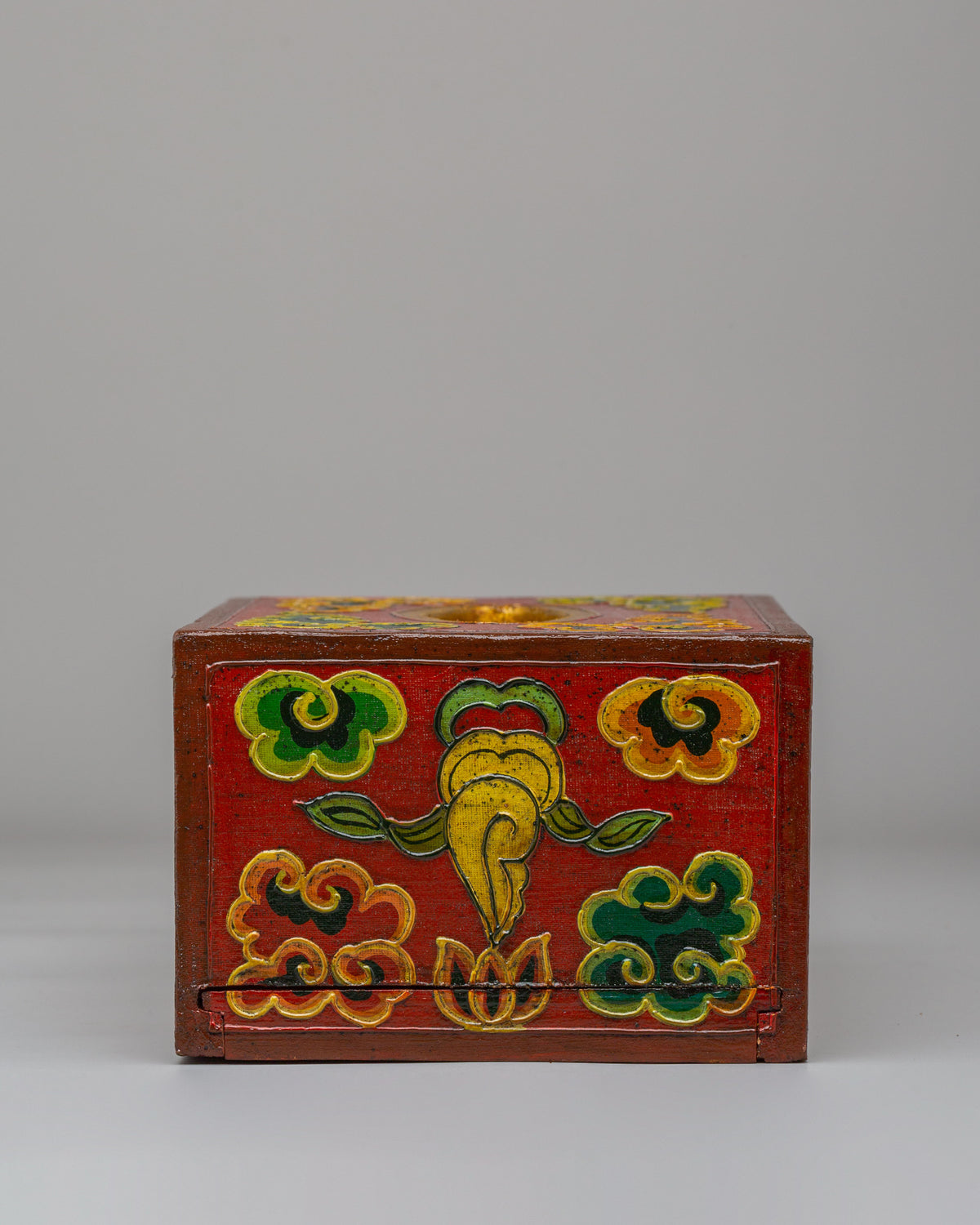 Buddhist Inspired Tissue Box Cover | Handmade Wooden Tissue Holder