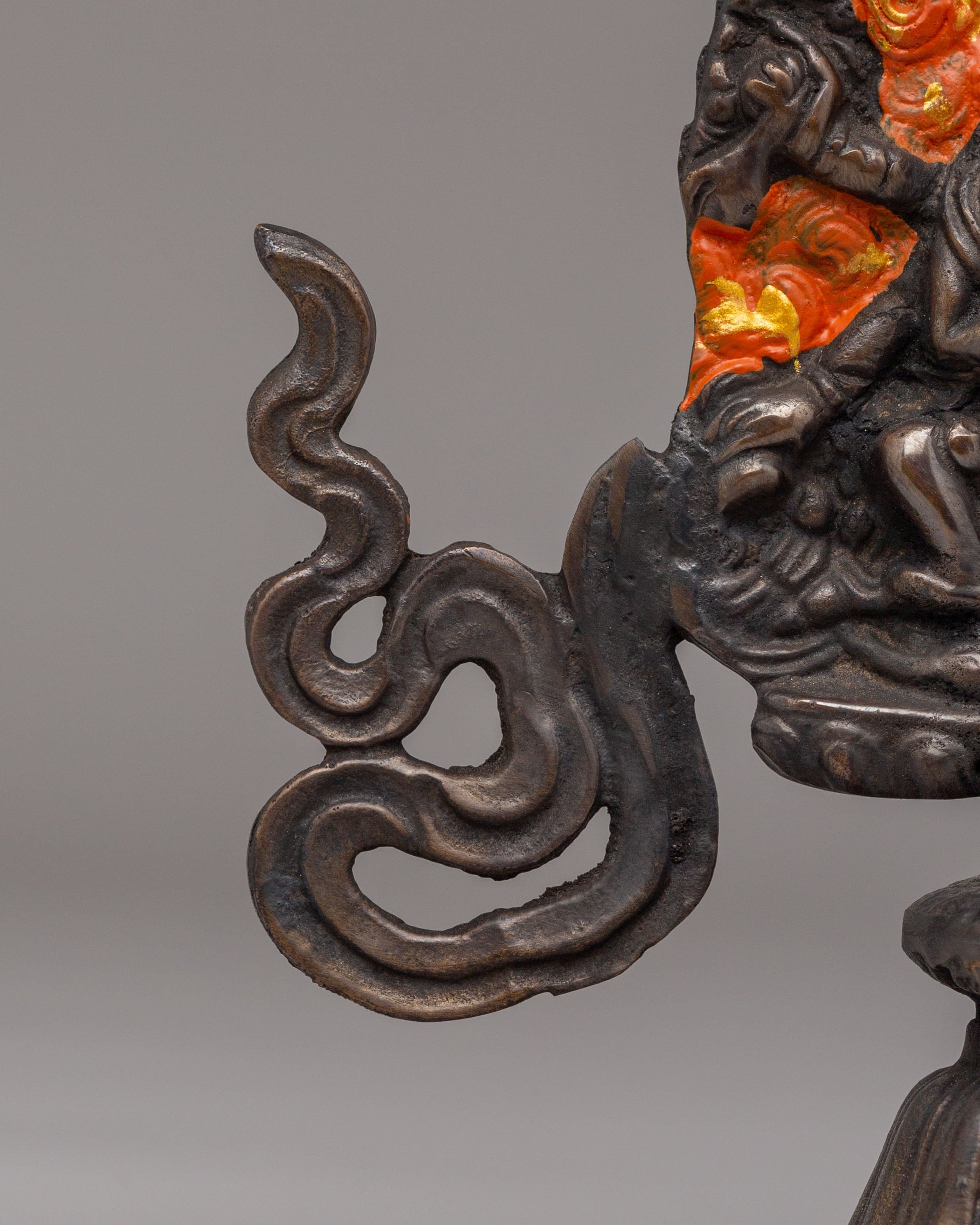 Six-Armed Mahakala Statue for Decor | Buddhist Protector Deity Artwork