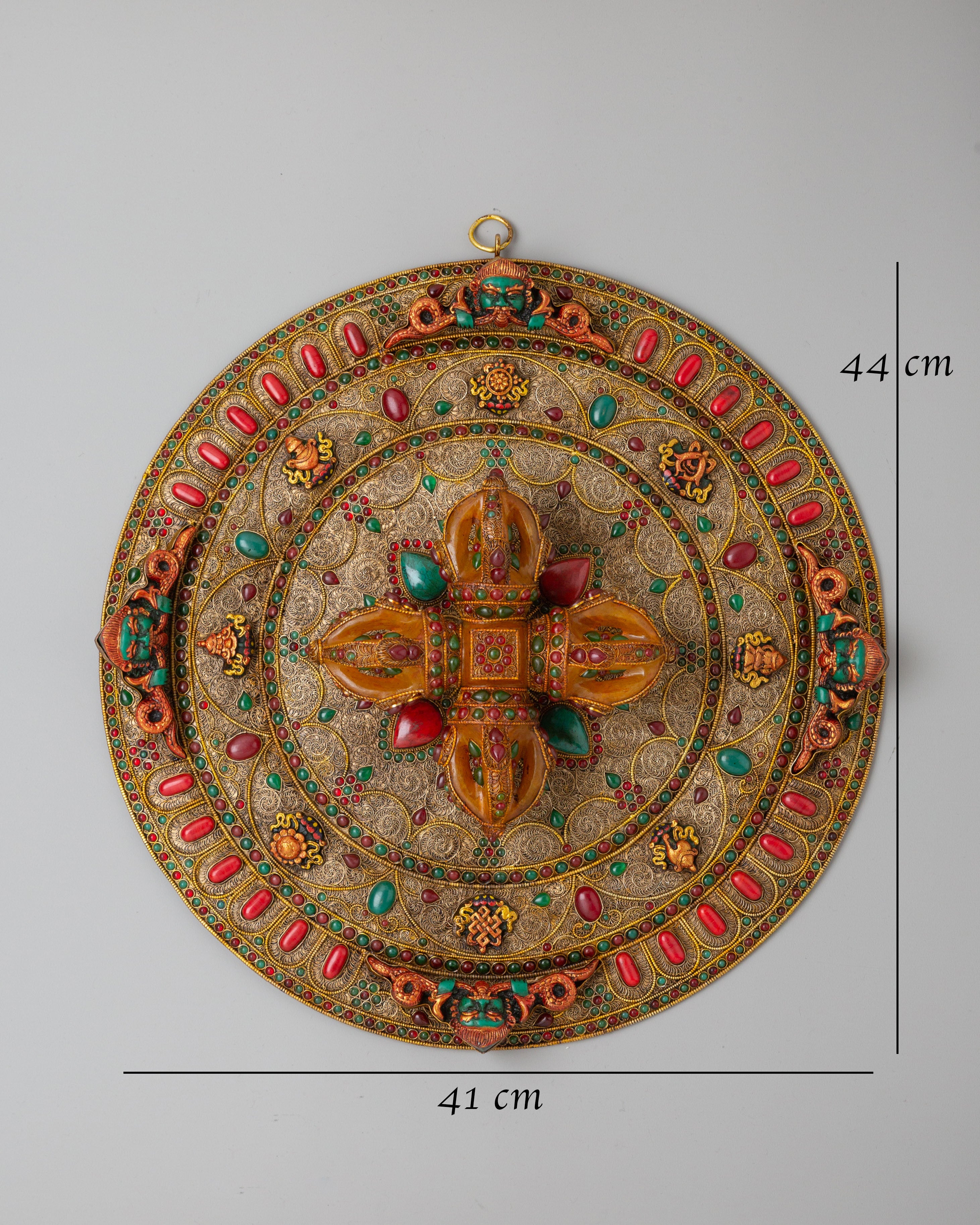 Buddhist Bishow Vajra Wall Hanging | Perfect for Altars and Meditation Spaces